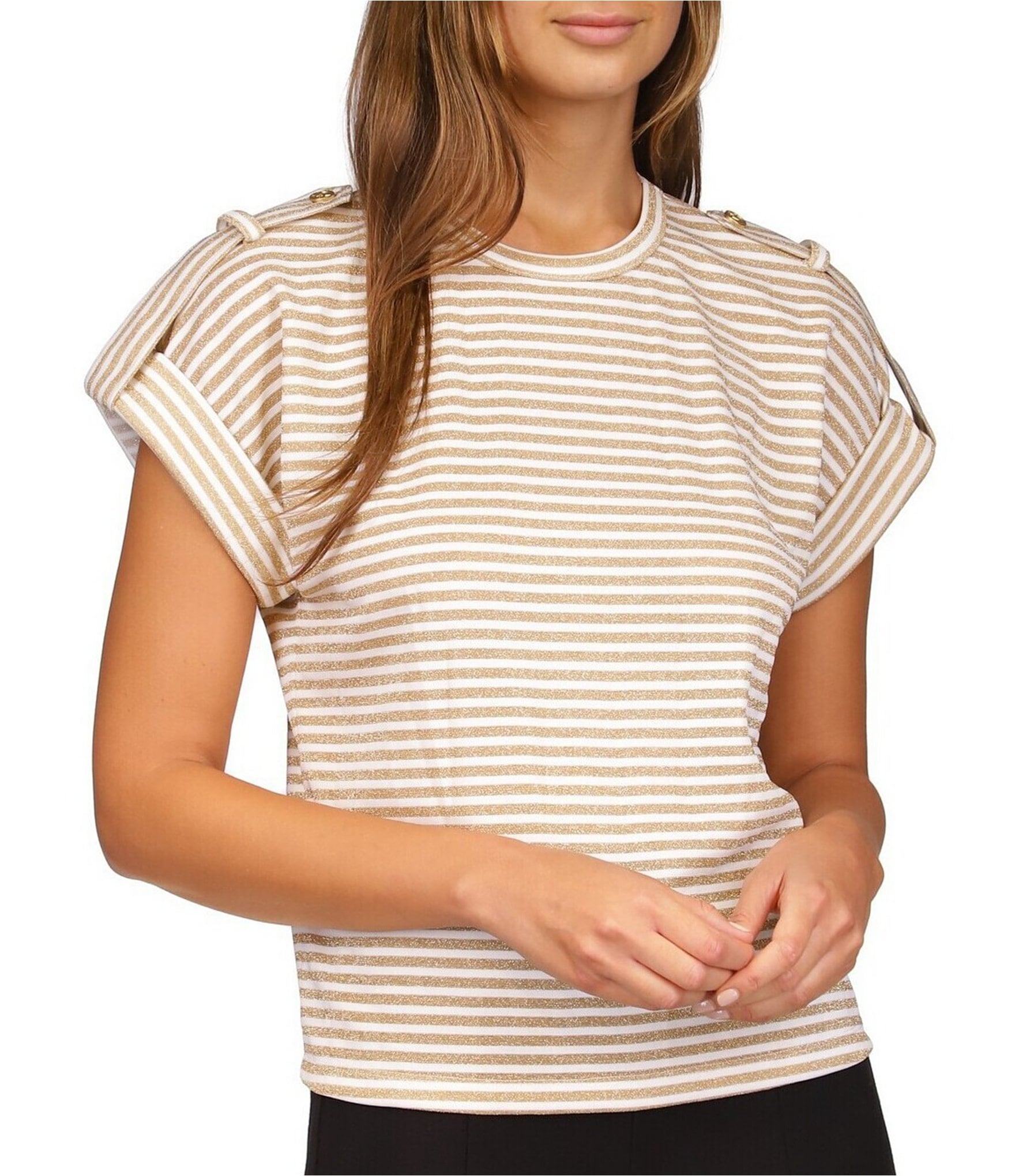 Michael Kors Pinstripe Long Sleeved Shirt White  Mainline Menswear
