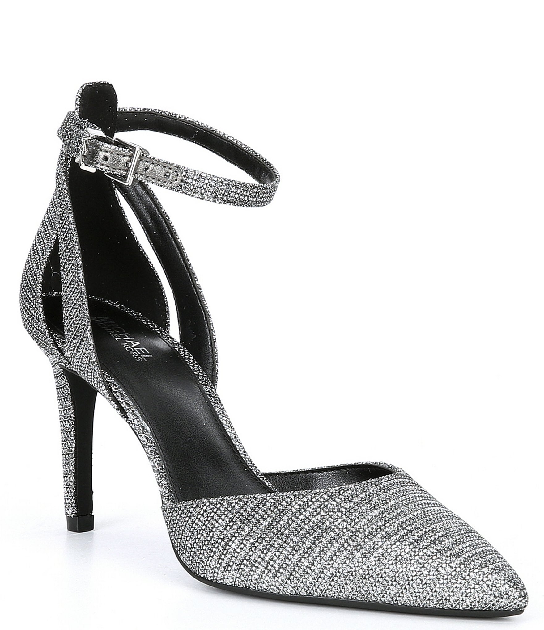 Amazoncom Michael Kors Jenson Platform Sandal SilverBlack 6 M   Clothing Shoes  Jewelry