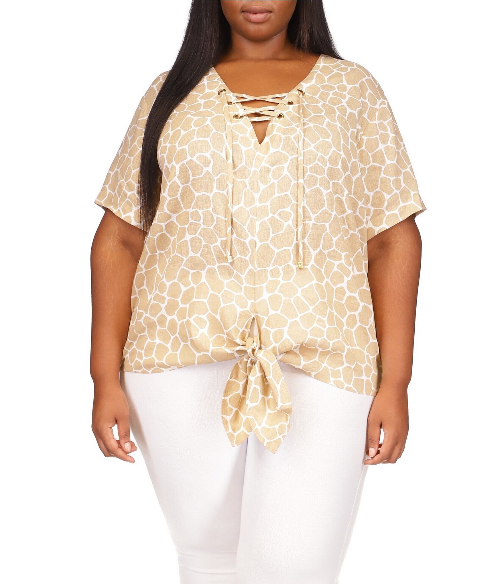 Introducir 73+ imagen michael kors blouses plus size