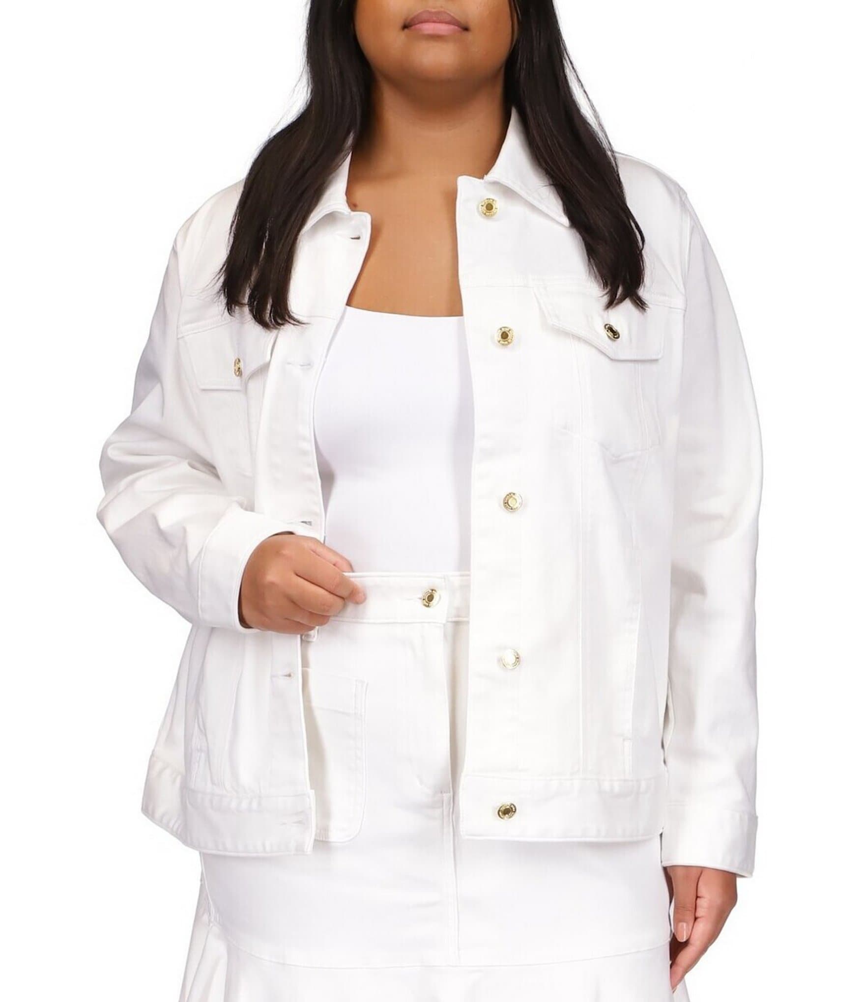 gemakkelijk te kwetsen Decoratie kampioen white denim jacket: Women's Plus Size Clothing | Dillard's