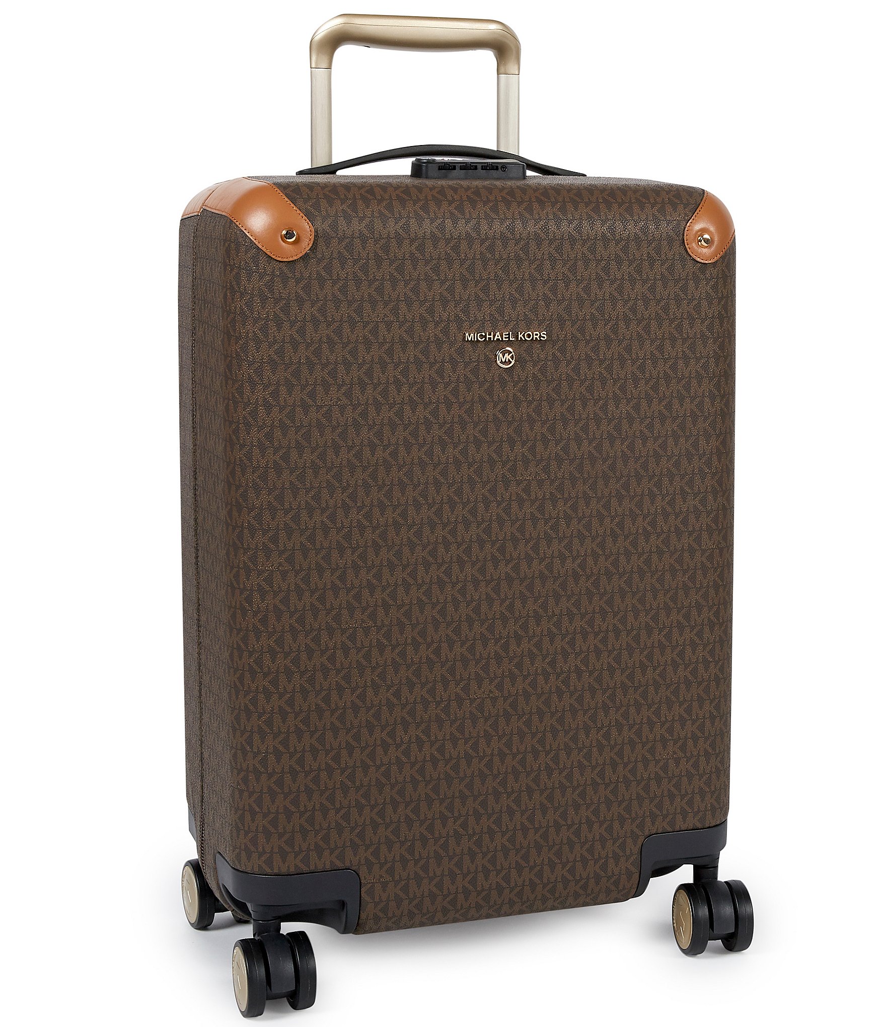 Michael Kors Signature Logo Small Travel Hardcase Trolley Suitcase |  Dillard's