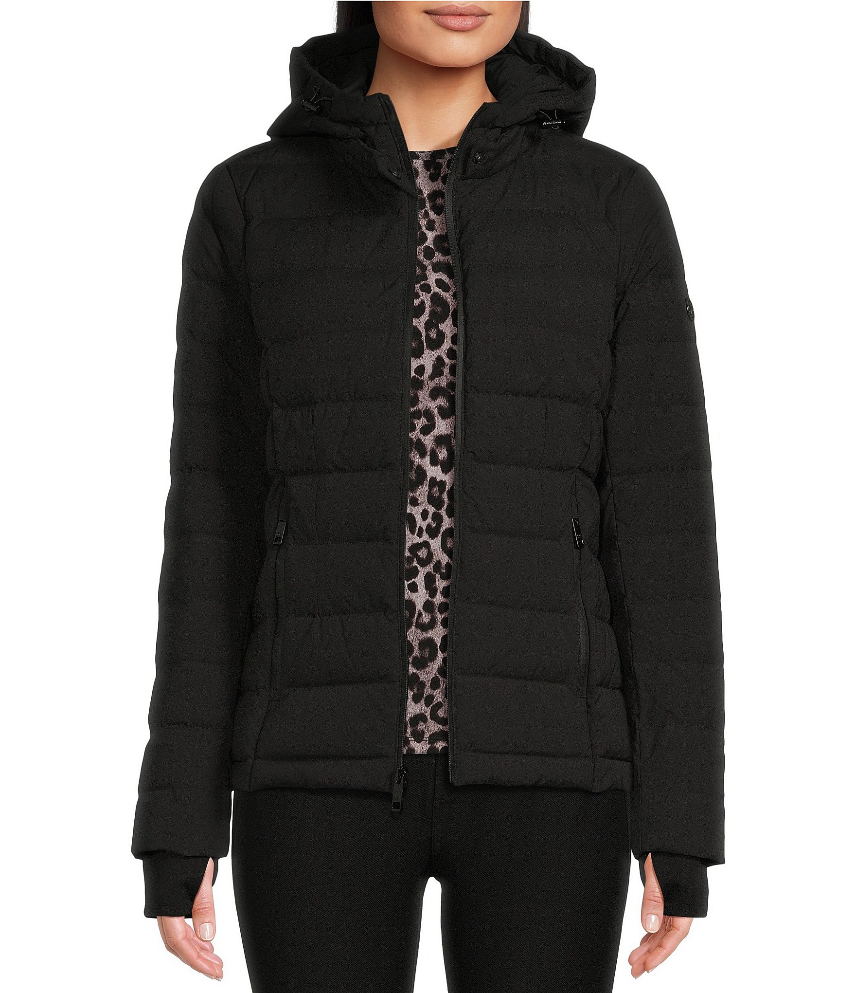 michael kors jacket womens black