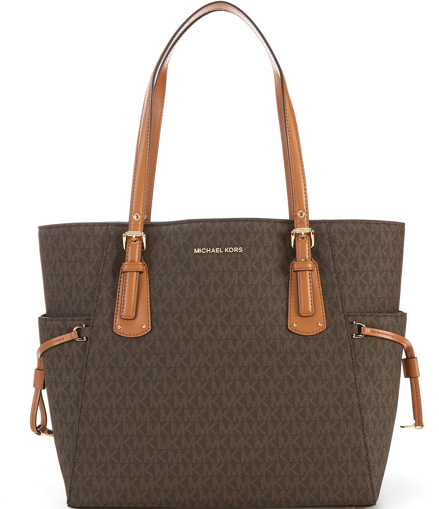 Michael Michael Kors Voyager East West Tote - Brown/Gold