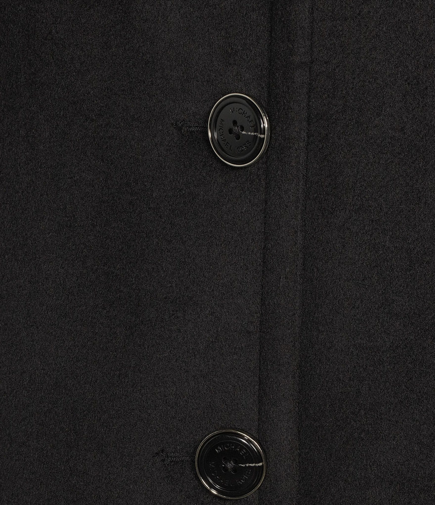 MICHAEL Michael Kors Wool Blend Notch Collar Button Front Single Breasted Coat