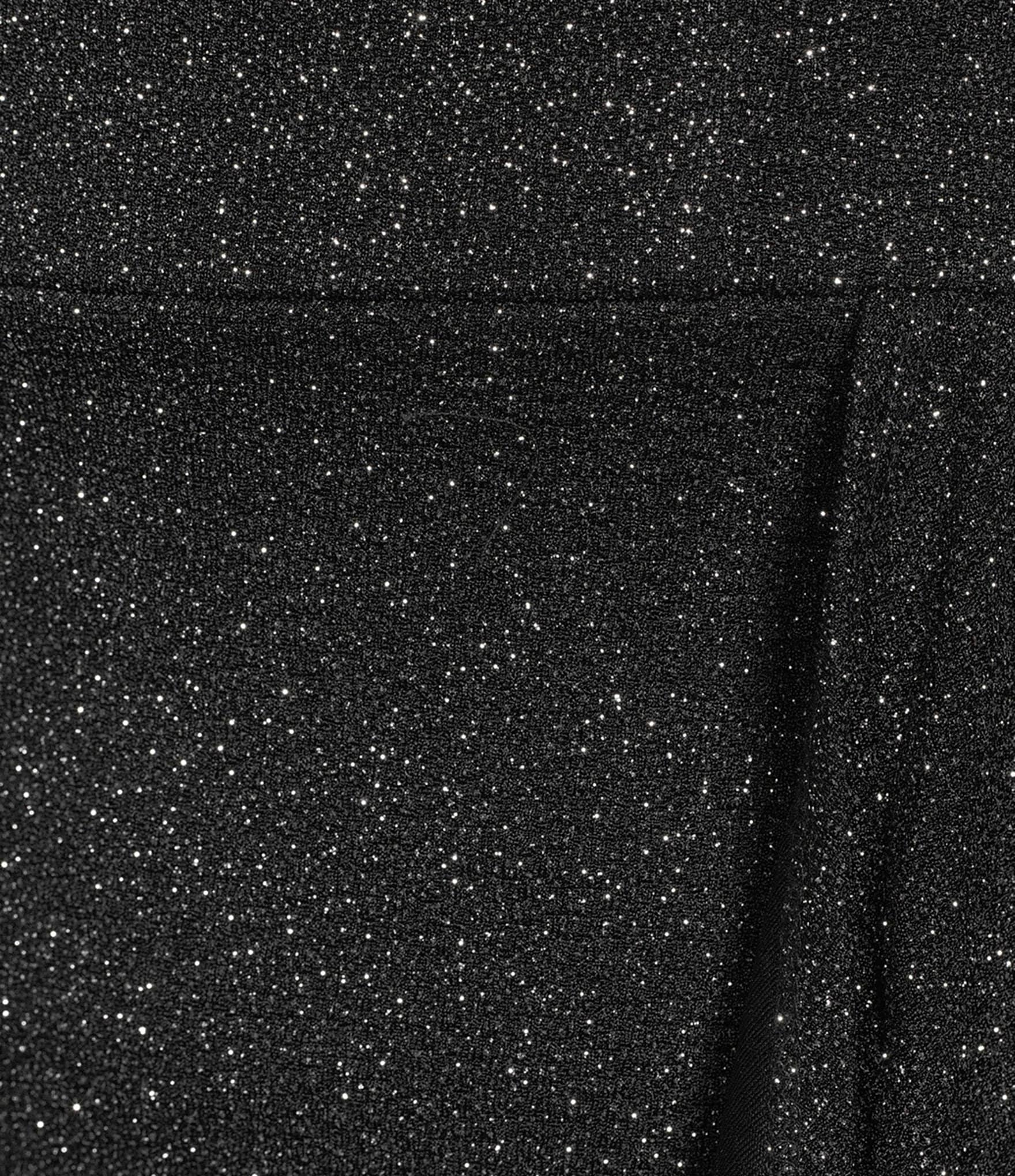 Midnight Doll Glitter Knit Strapless Side Sash Wrap Front Dress