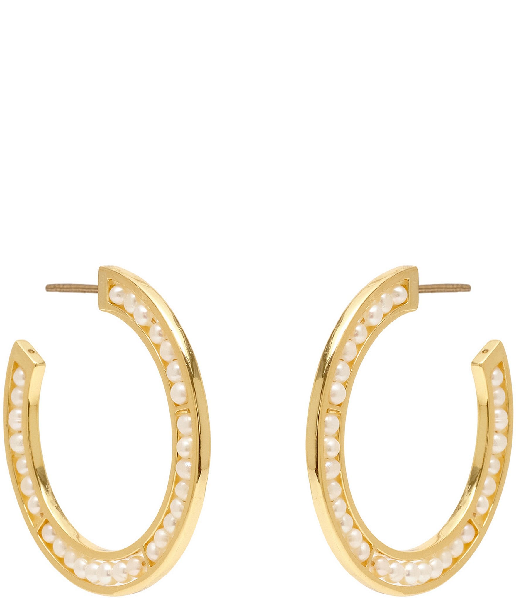 Mignonne Gavigan Lux Betty Large Freshwater Pearl Hoop Earrings | Dillard's