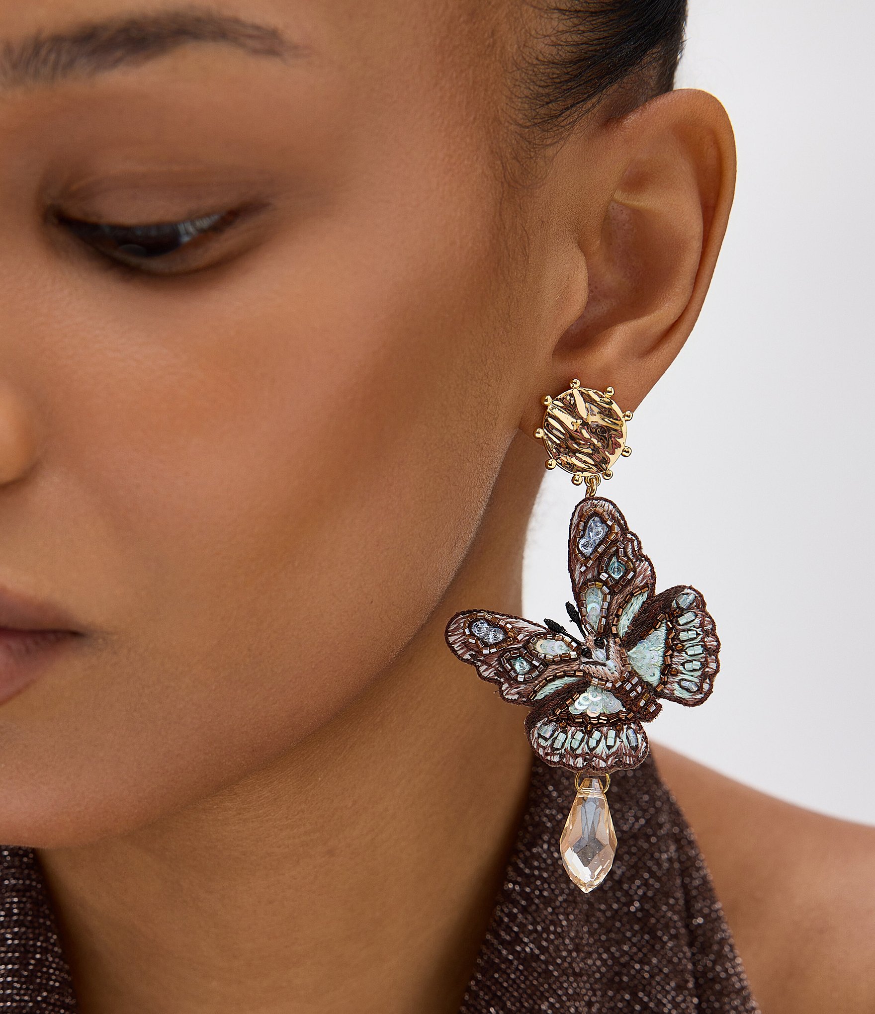 Mignonne Gavigan Luxe Maren Butterfly Statement Drop Earrings