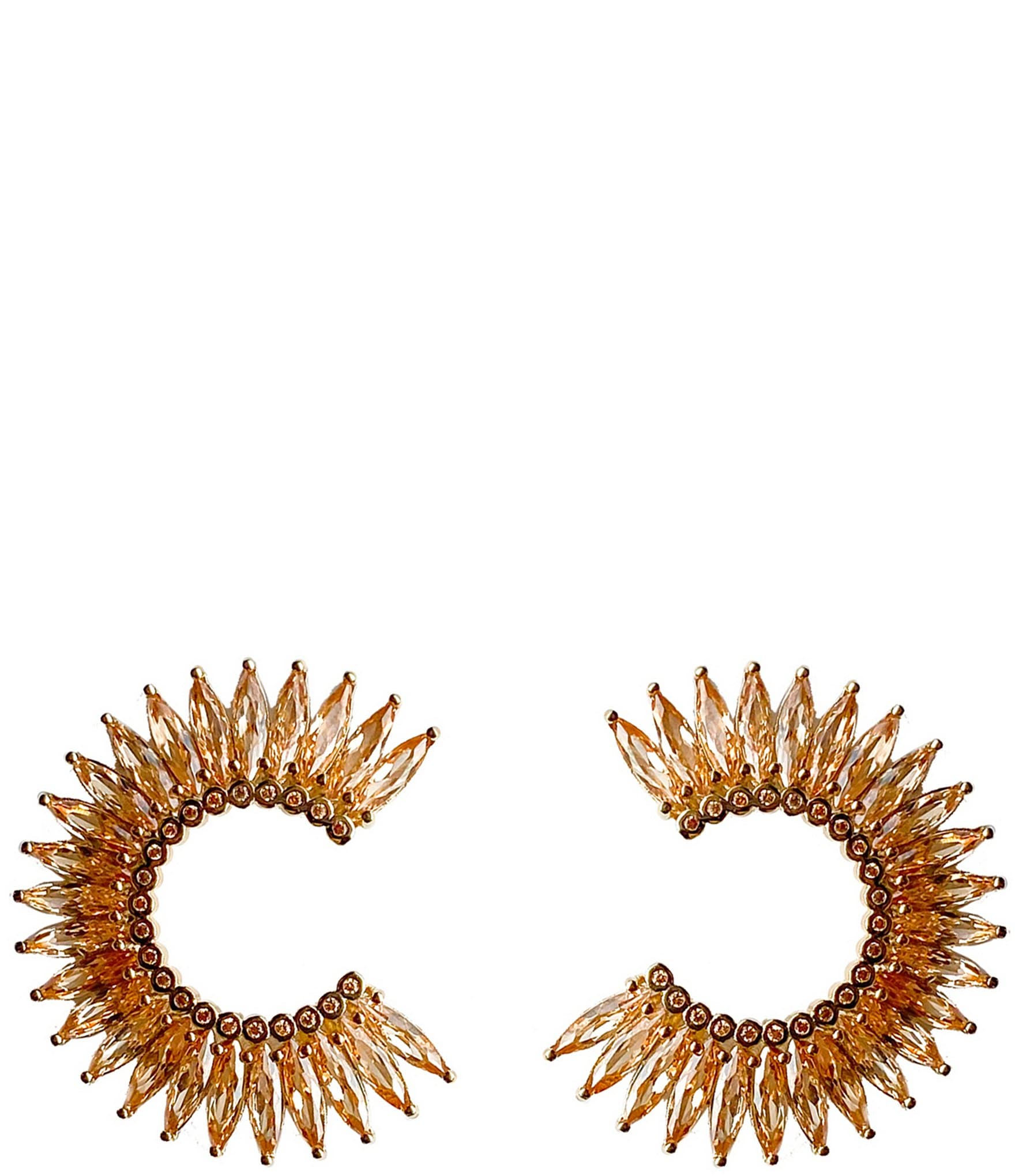 Mignonne Gavigan Madeline Crystal Hoop Earrings