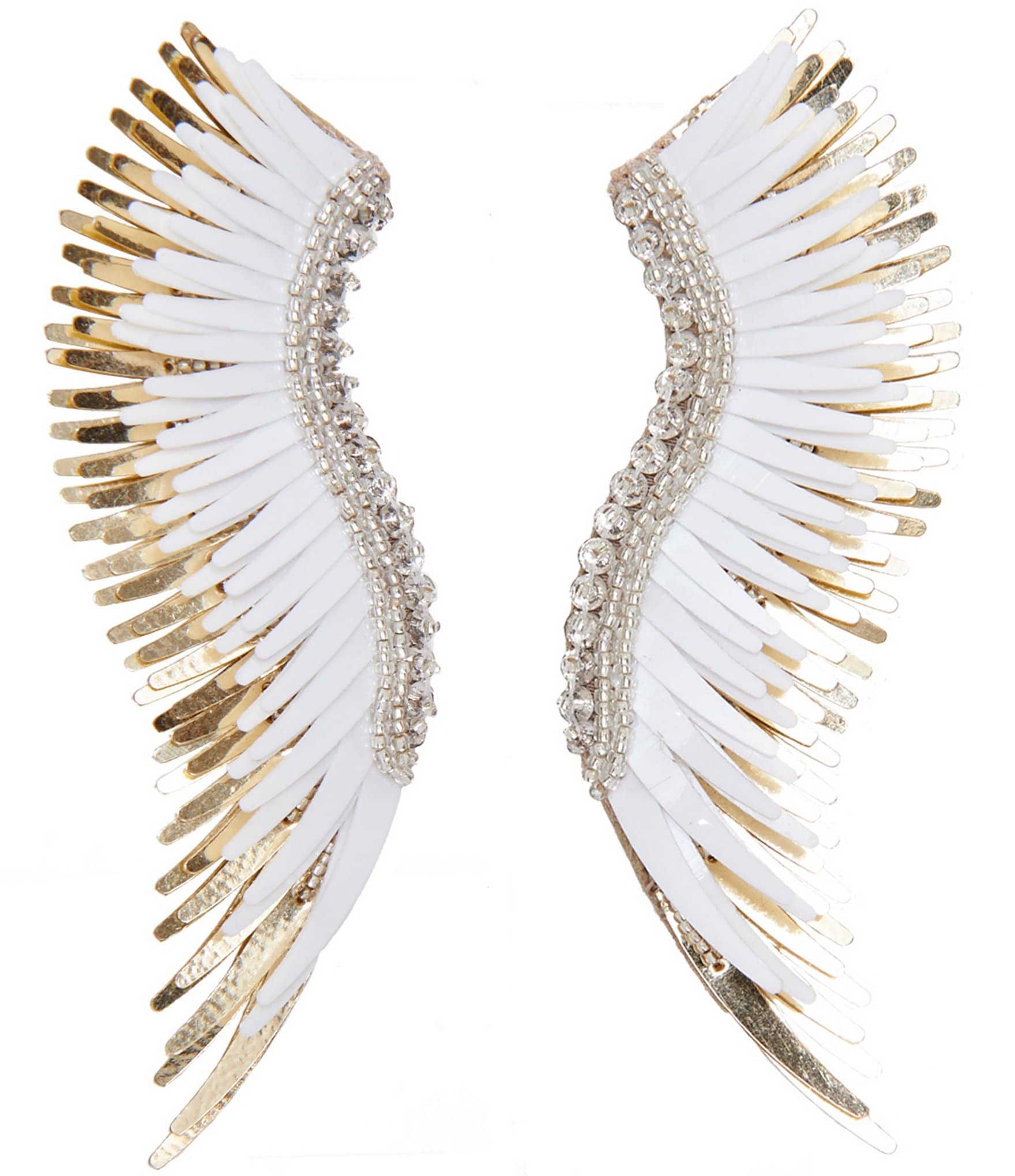 Mignonne Gavigan Madeline Gold Linear Statement Earrings