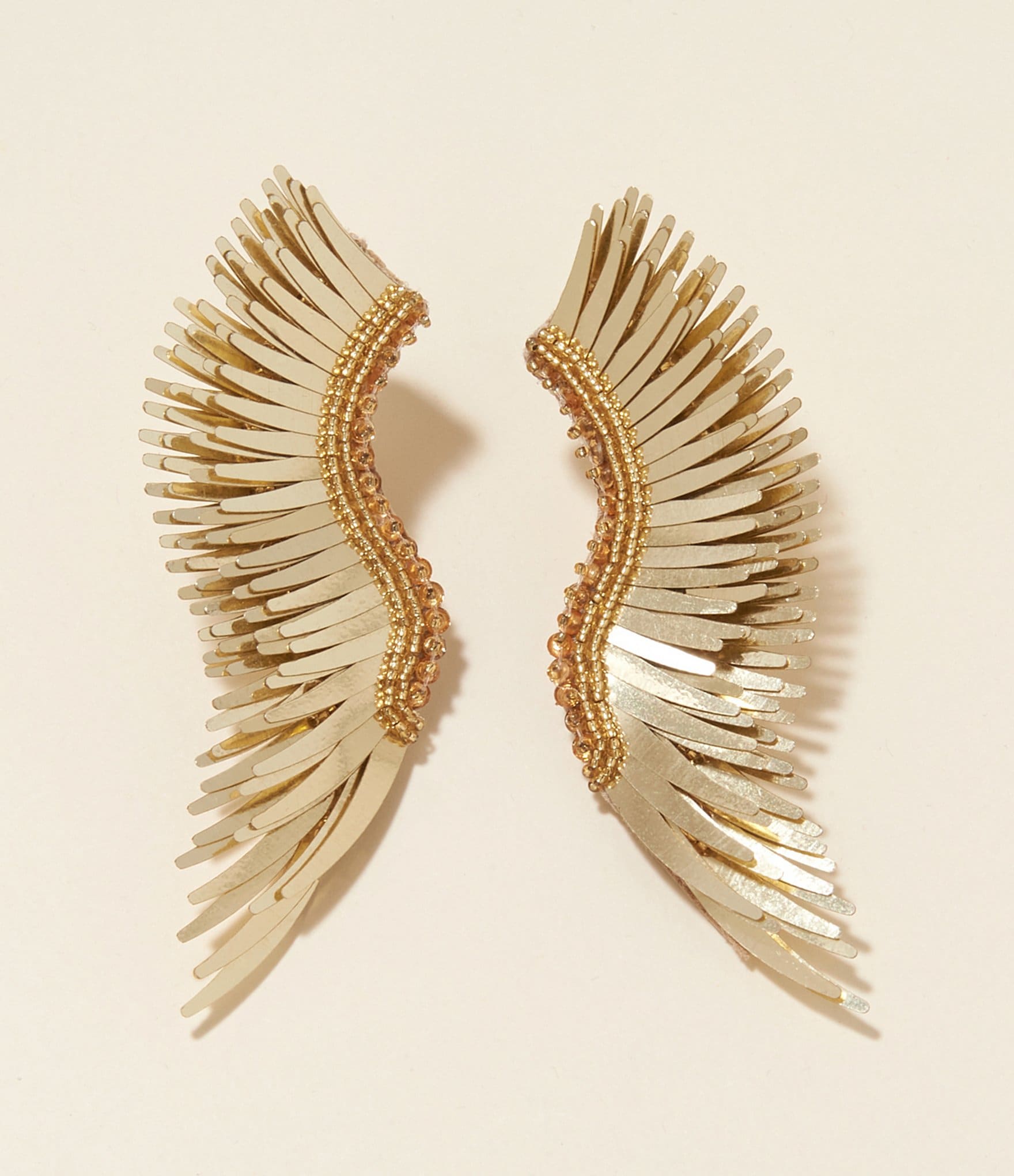 Mignonne Gavigan Madeline Gold Linear Statement Earrings