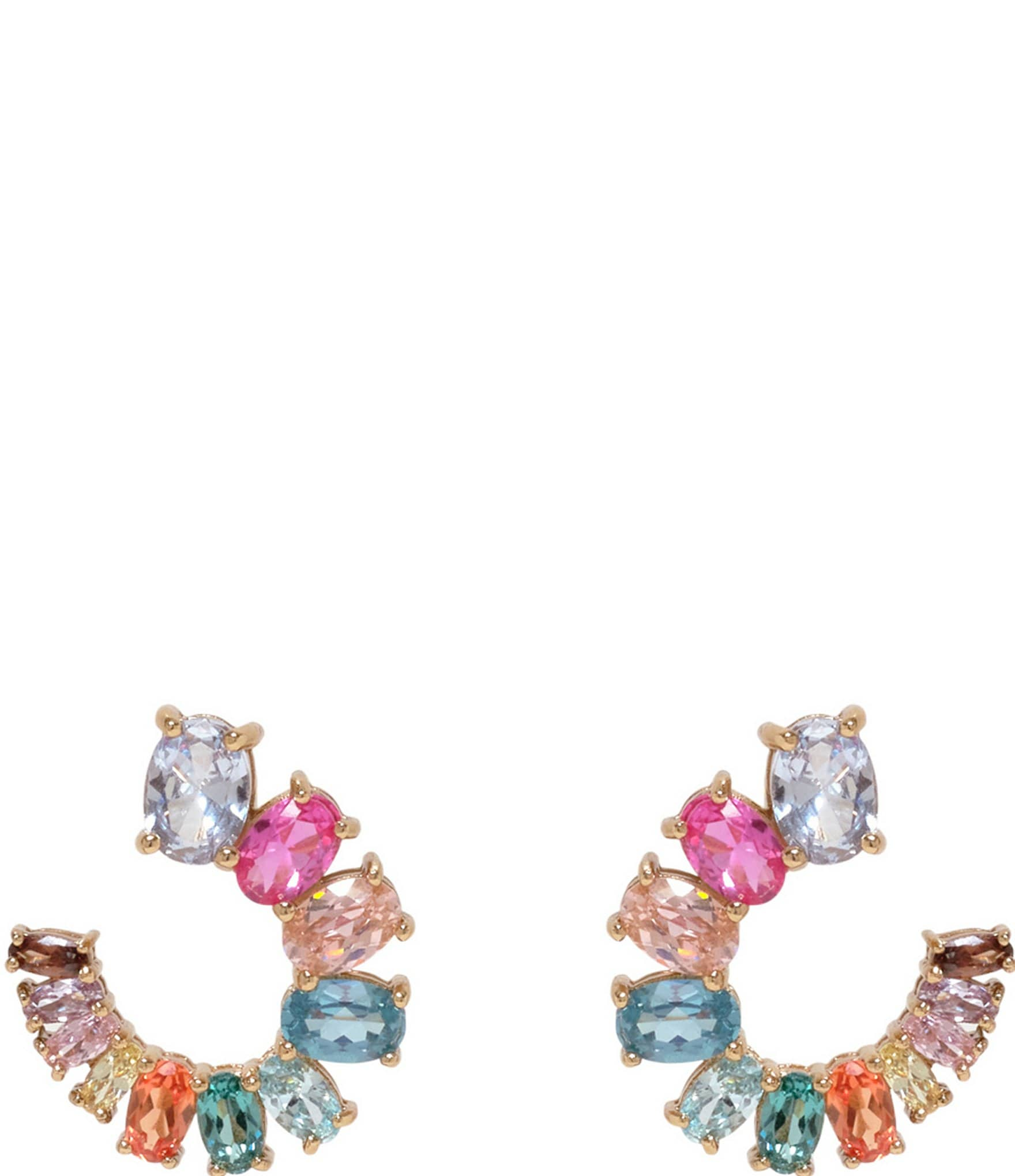 Mignonne Gavigan Meknes Crystal Hoop Earrings