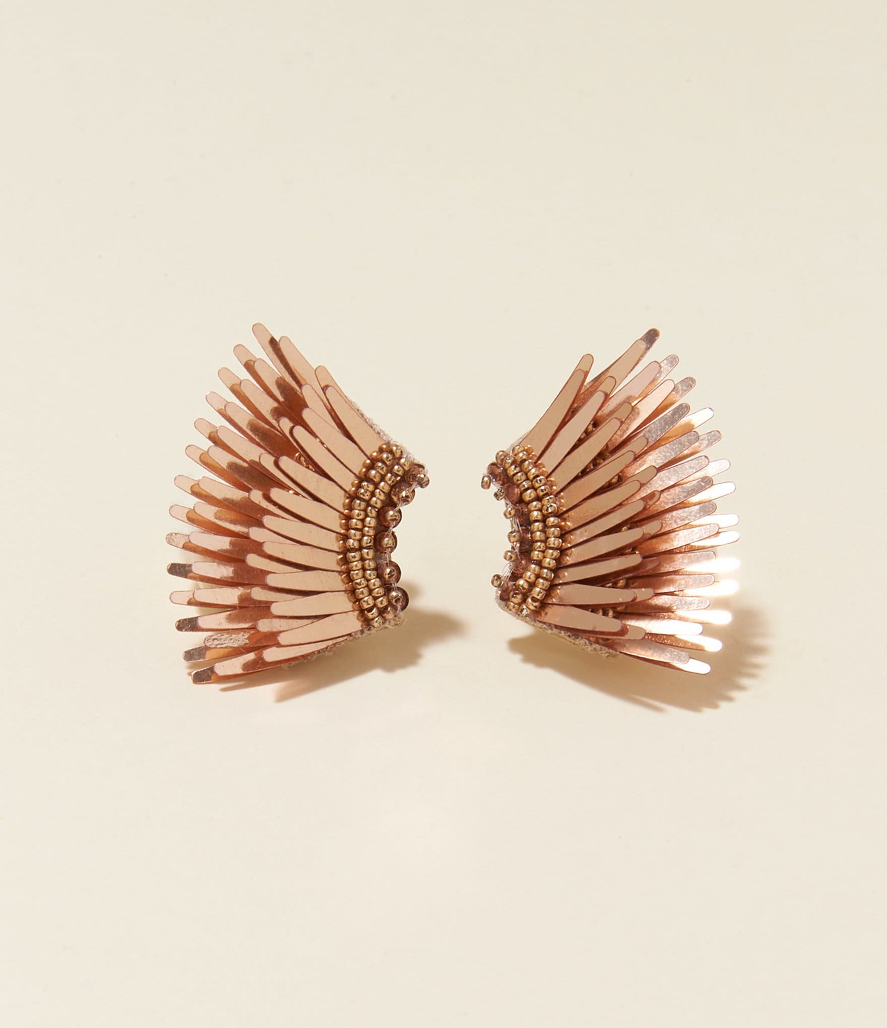 Mignonne Gavigan Mini Madeline Rose Gold Statement Stud Earrings