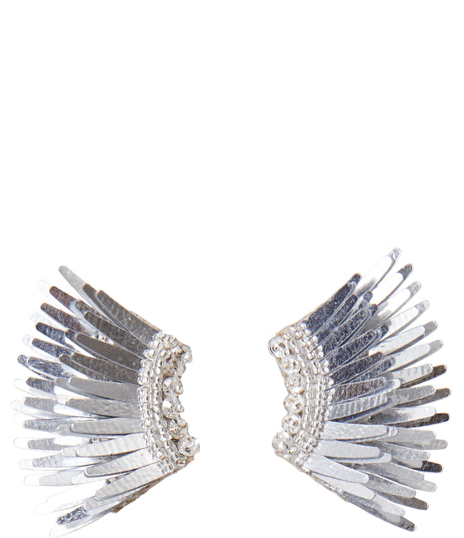 Mignonne Gavigan Mini Madeline Silver Statement Stud Earrings