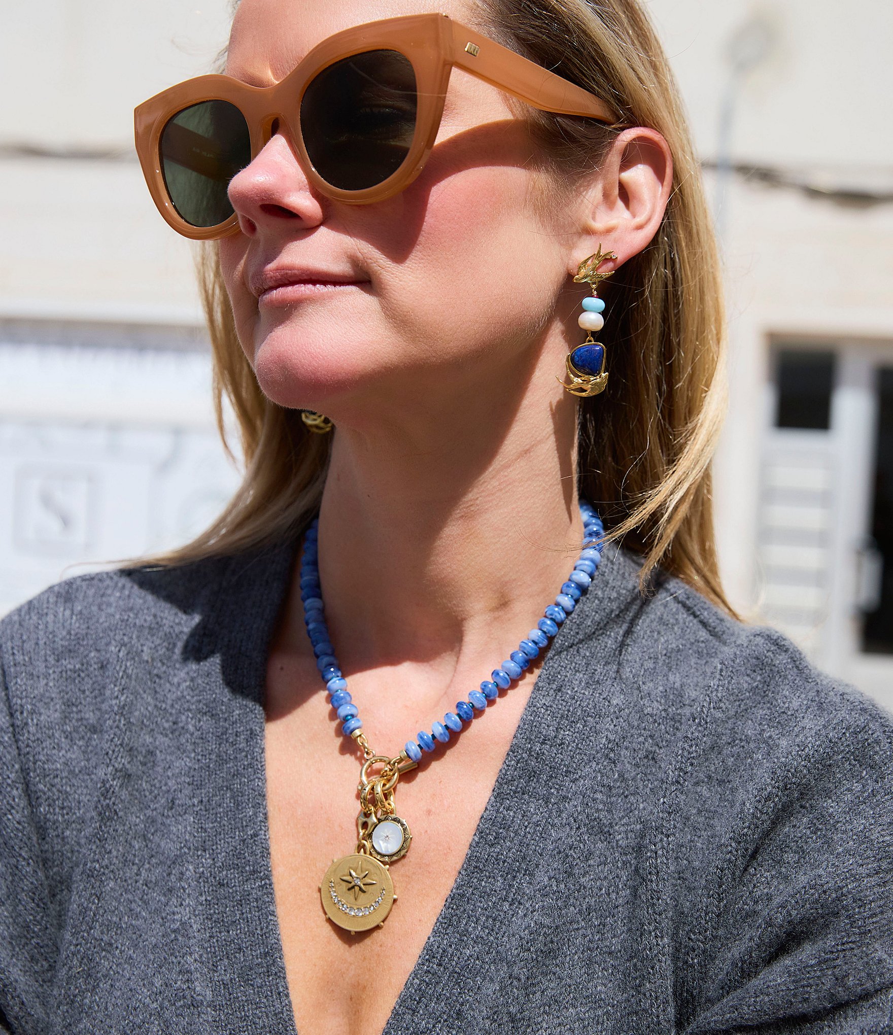 Mignonne Gavigan Viva Sol Beaded Collar Necklace