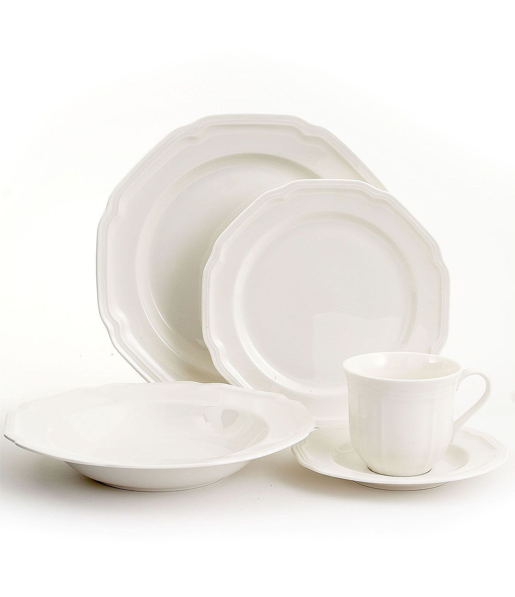 mikasa antique white dinner plate