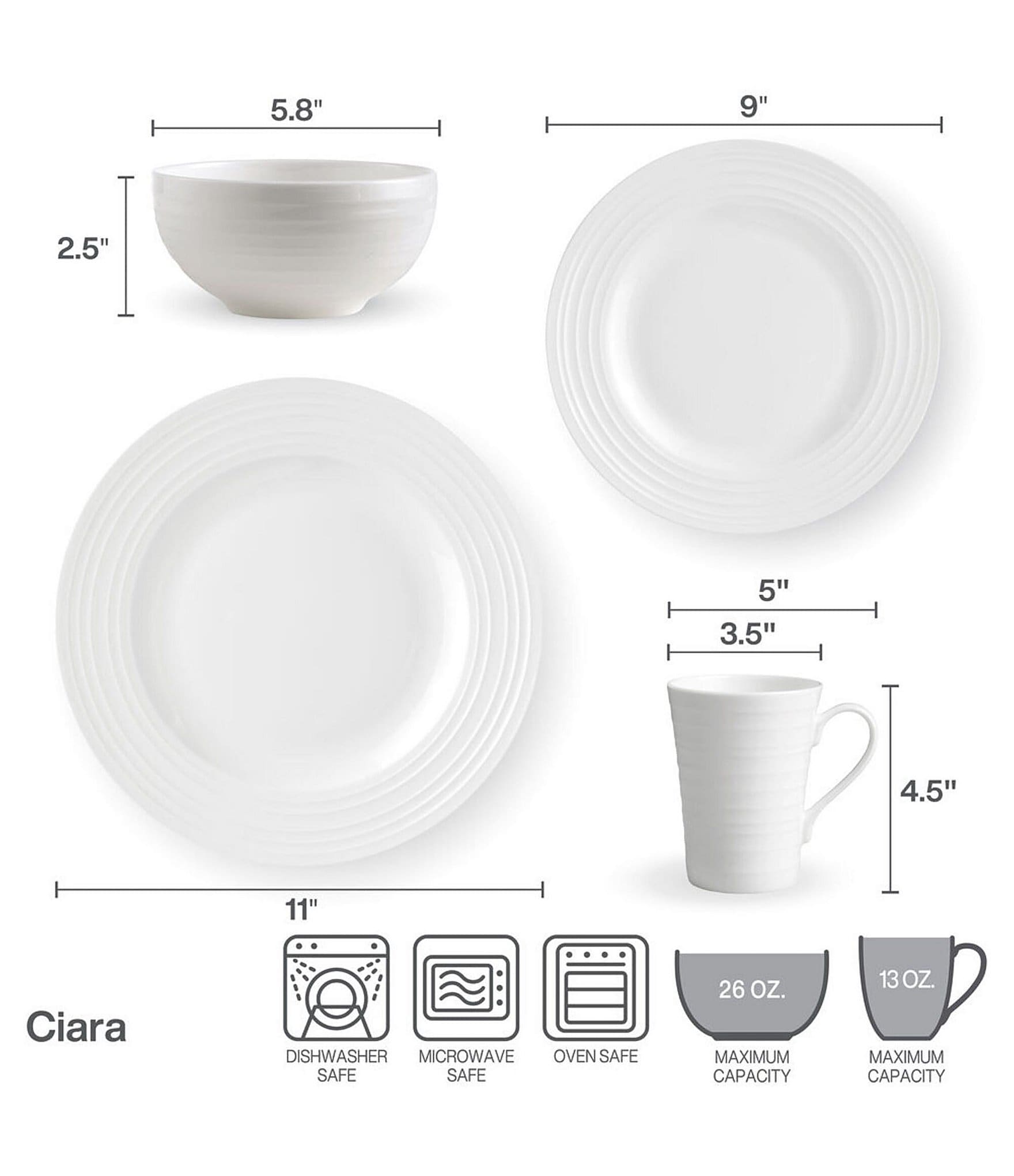Mikasa Ciara 16-Piece Dinnerware Set
