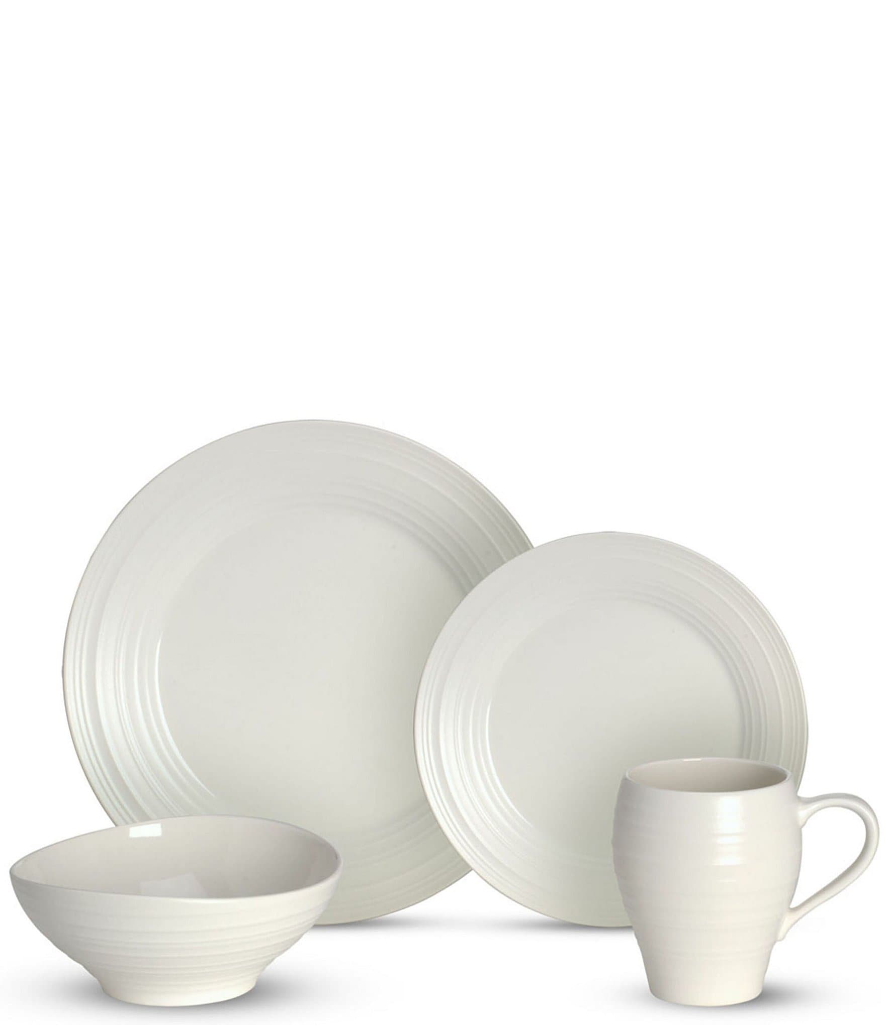 Mikasa Swirl White 4-Piece Place Setting | Dillard's