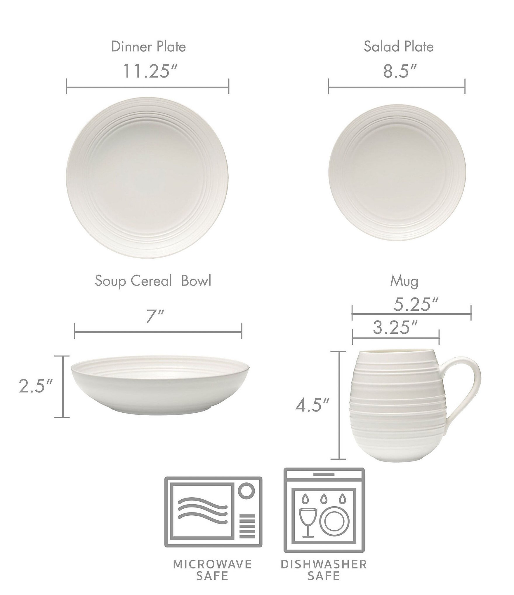 Mikasa Swirl Coupe 16-Piece Dinnerware Set