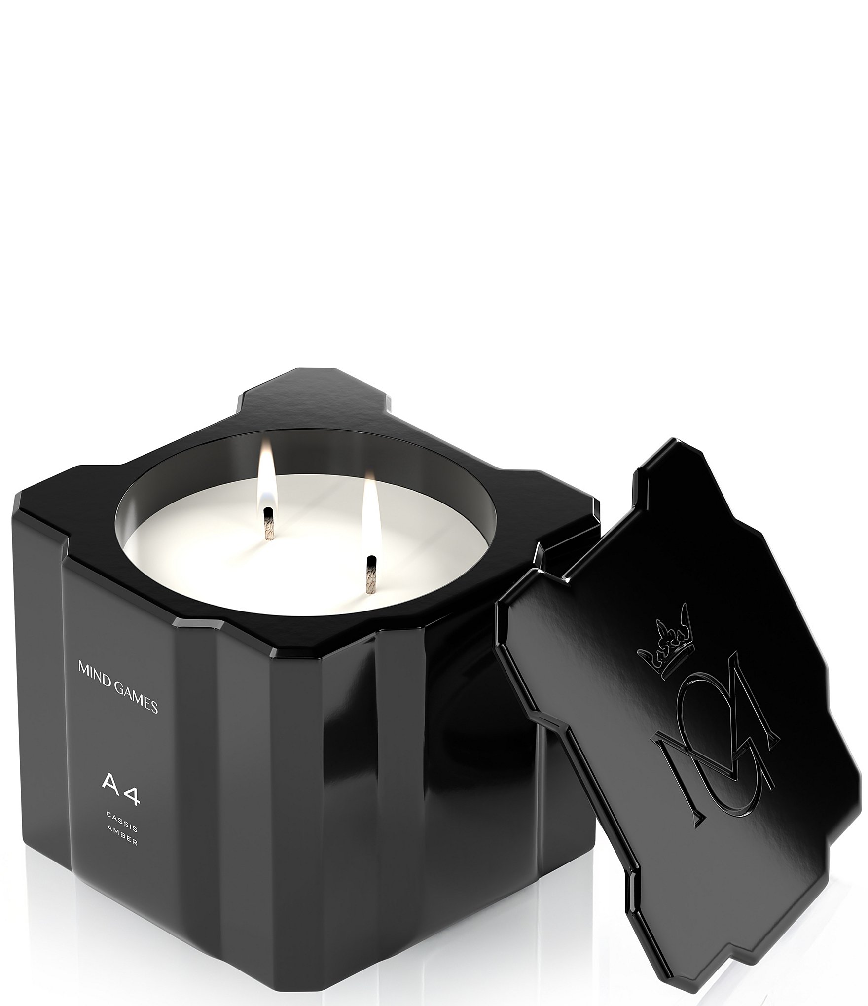 MIND GAMES A4 Cassis Amber Luxury Candle, 10 oz.