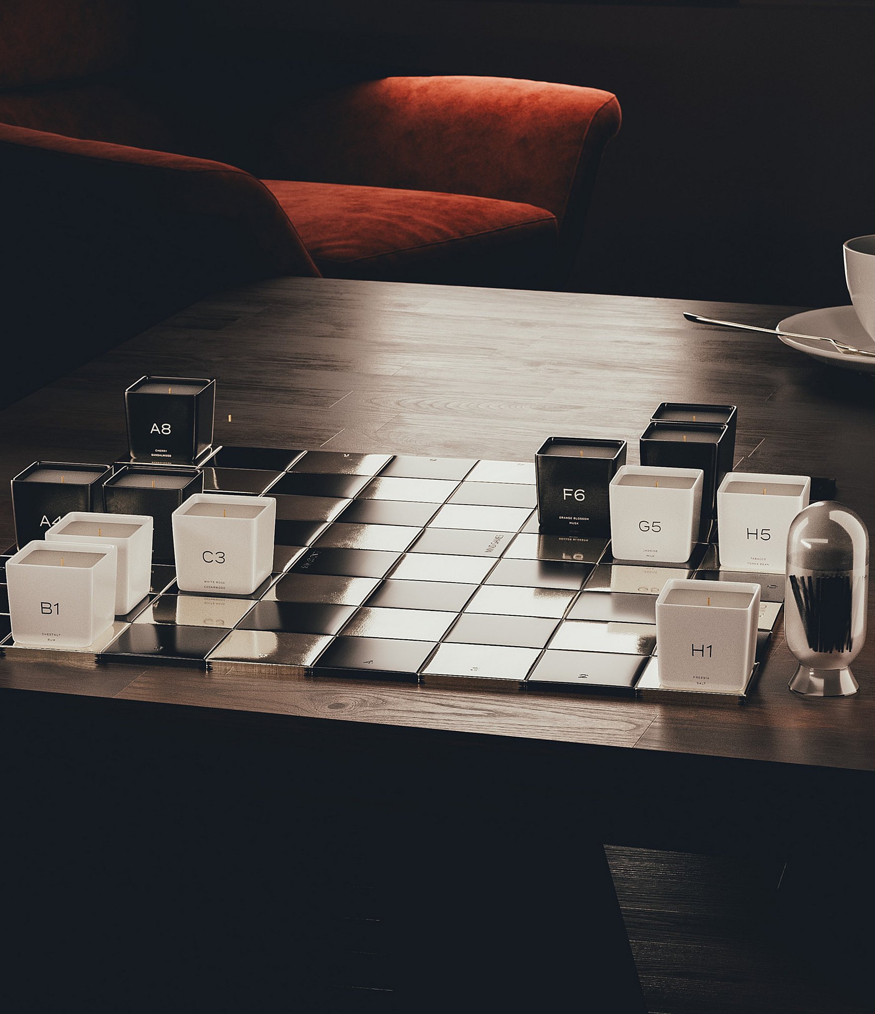 MIND GAMES Limited Edition Luxury Candle and Chessboard Set