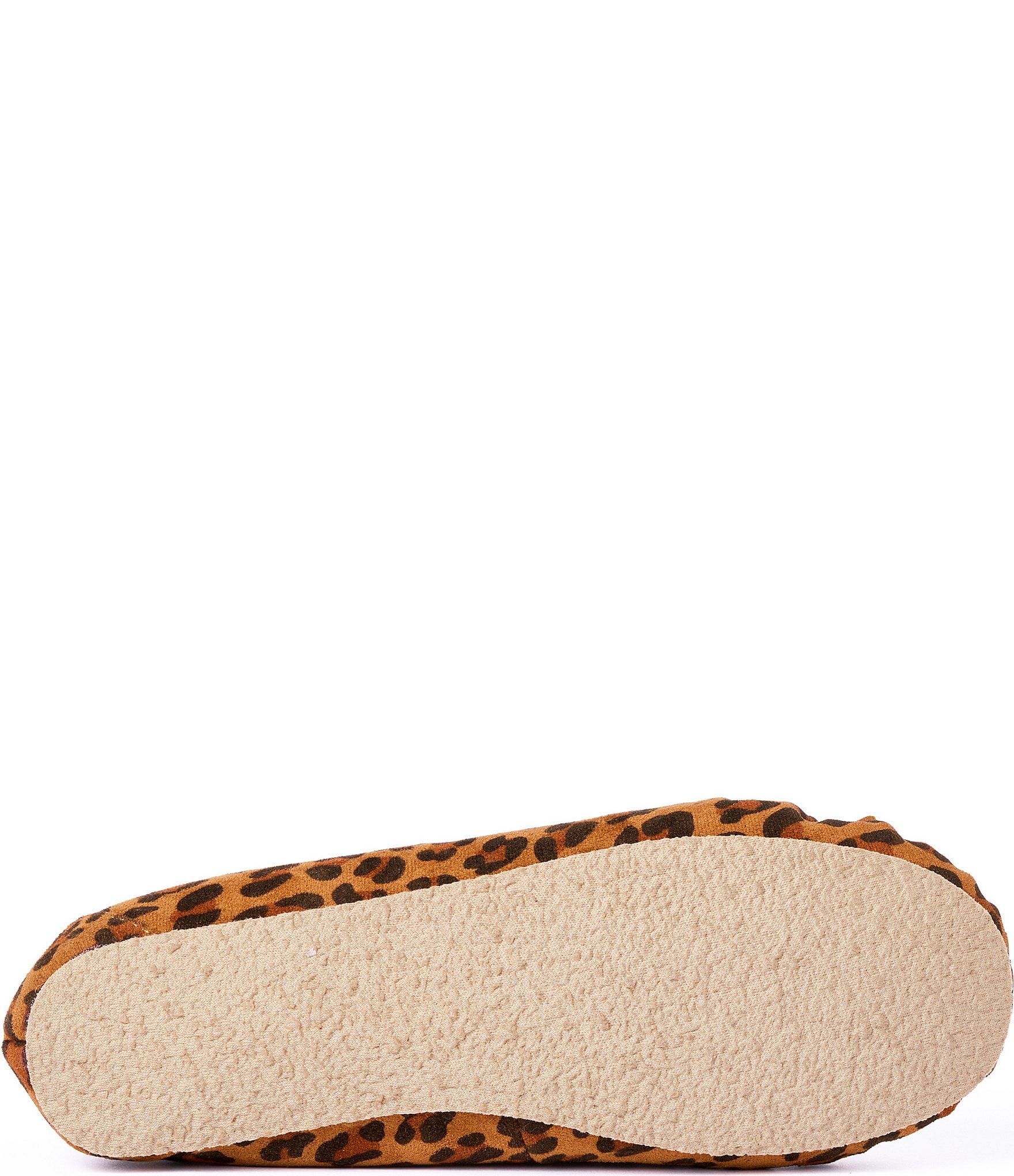 Minnetonka Cally Leopard Print Faux Fur Lined Moccasin Slippers