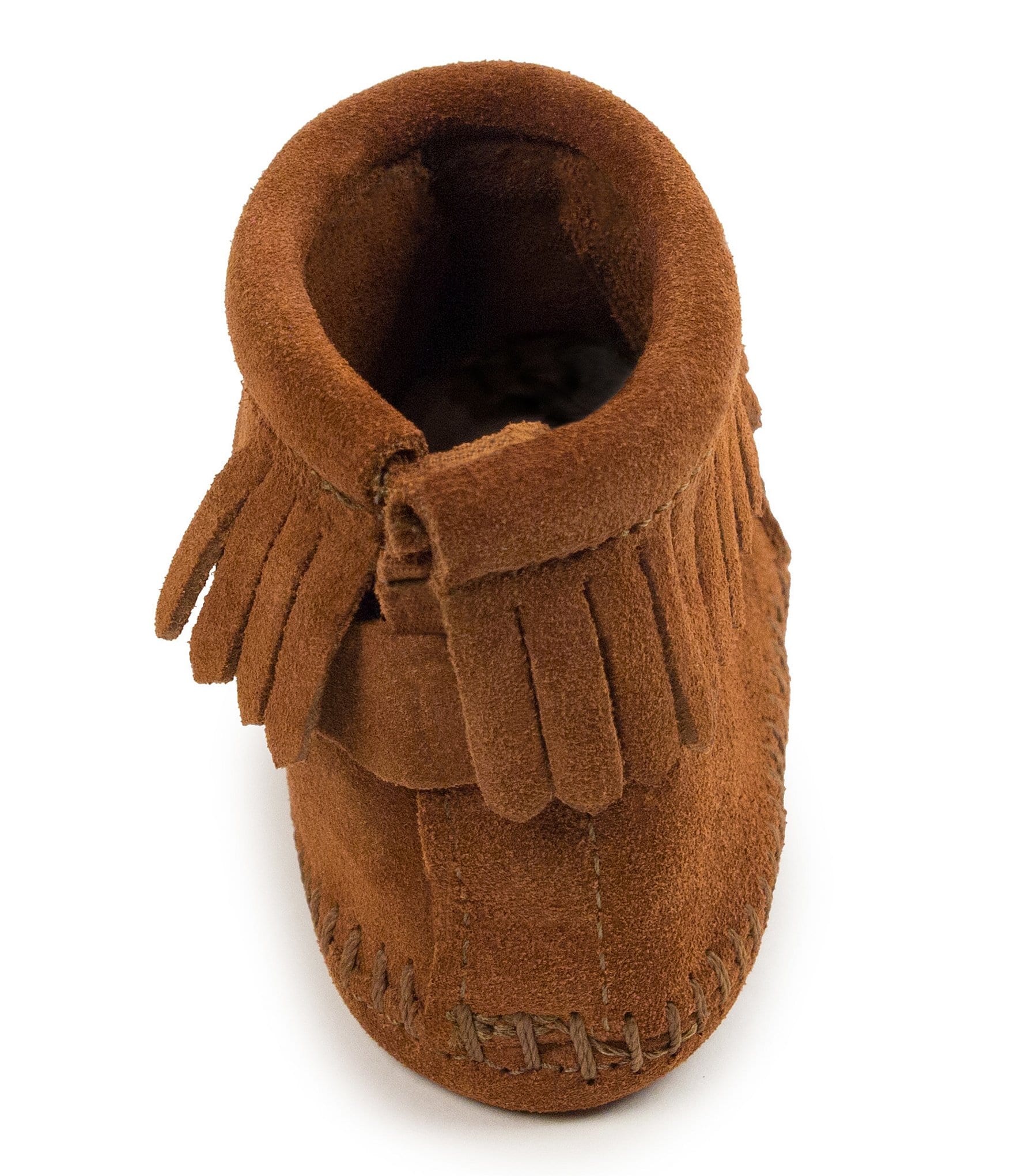 Minnetonka Kids' Back Flap Bootie Crib Shoes (Infant)