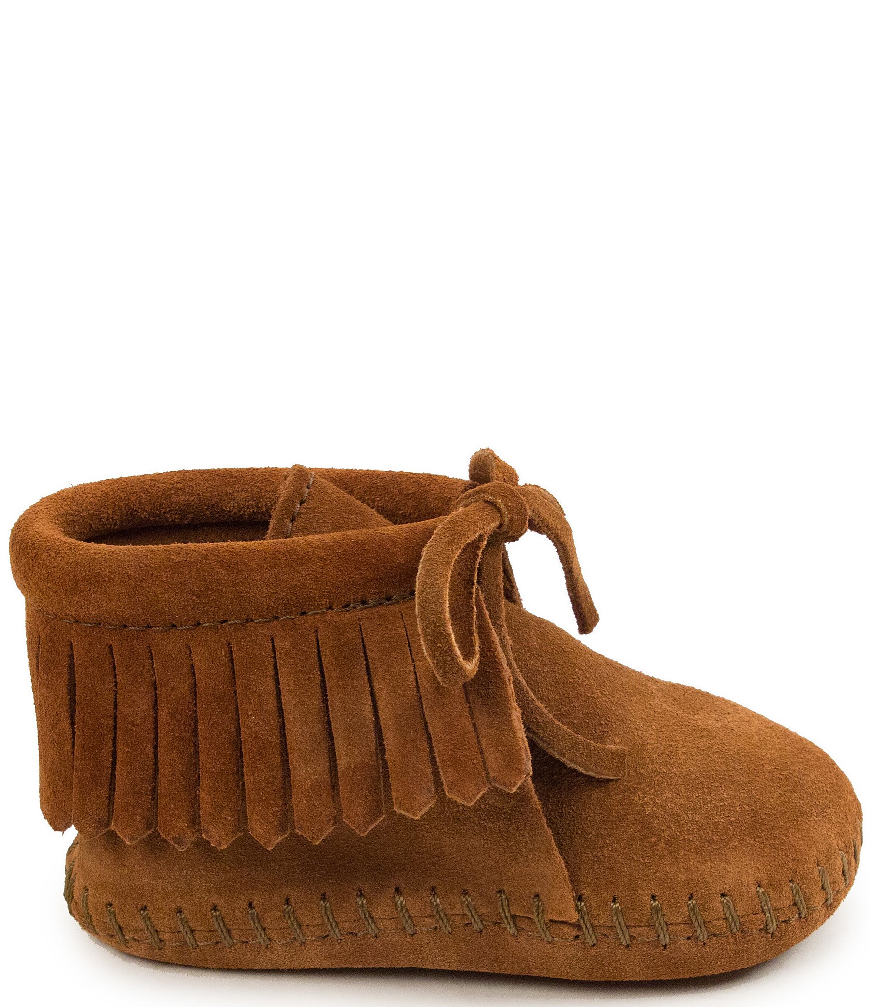 Minnetonka Kids' Fringe Bootie Crib Shoes (Infant)