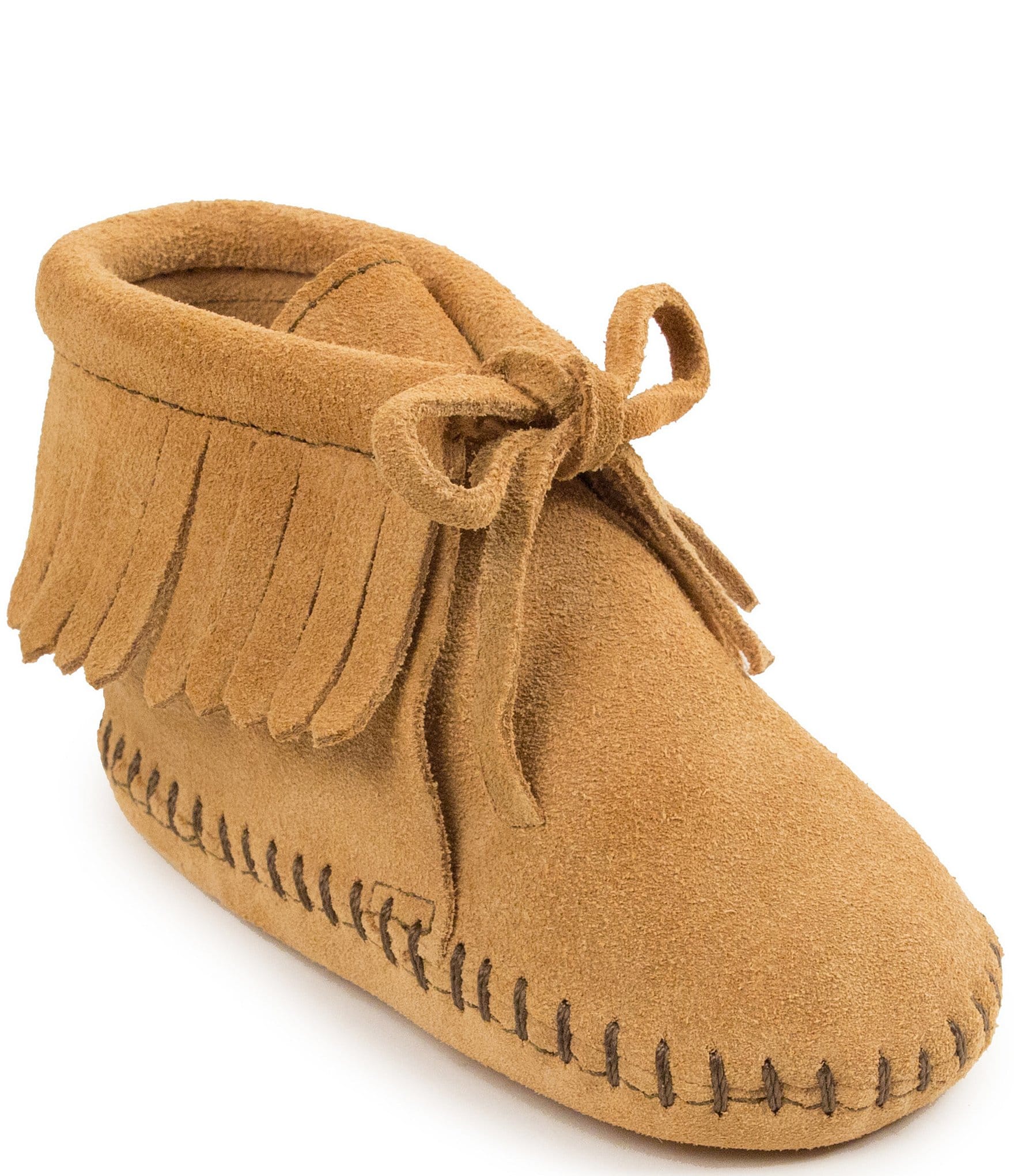 Minnetonka Kids' Fringe Bootie Crib Shoes (Infant) | Dillard's