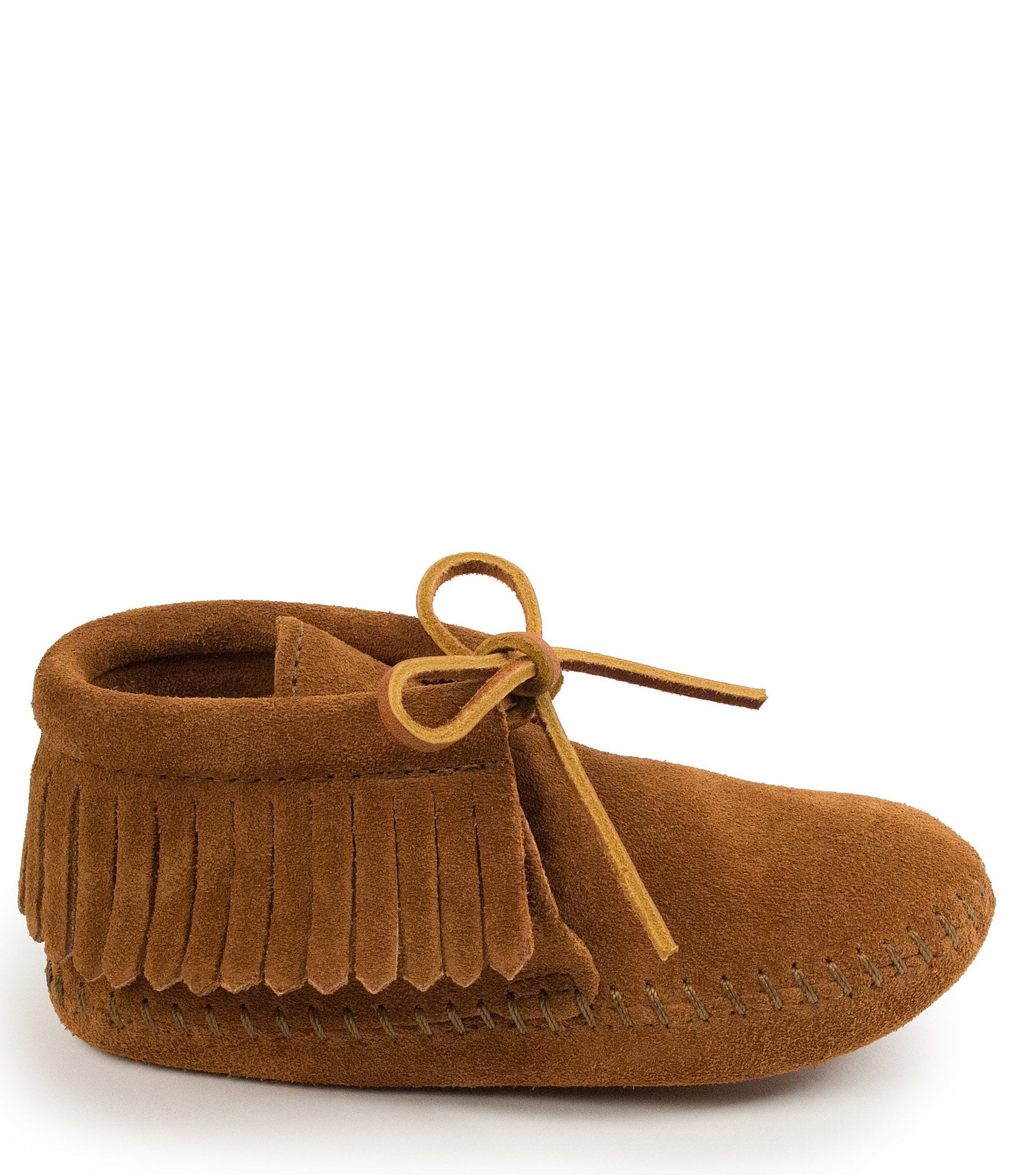 Minnetonka Kids' Suede Fringe Softsole Boots (Infant)