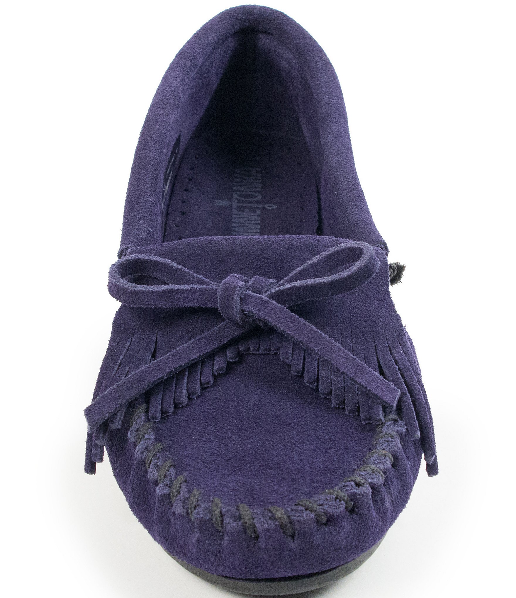 Minnetonka Kilty Suede Fringe Moccasins