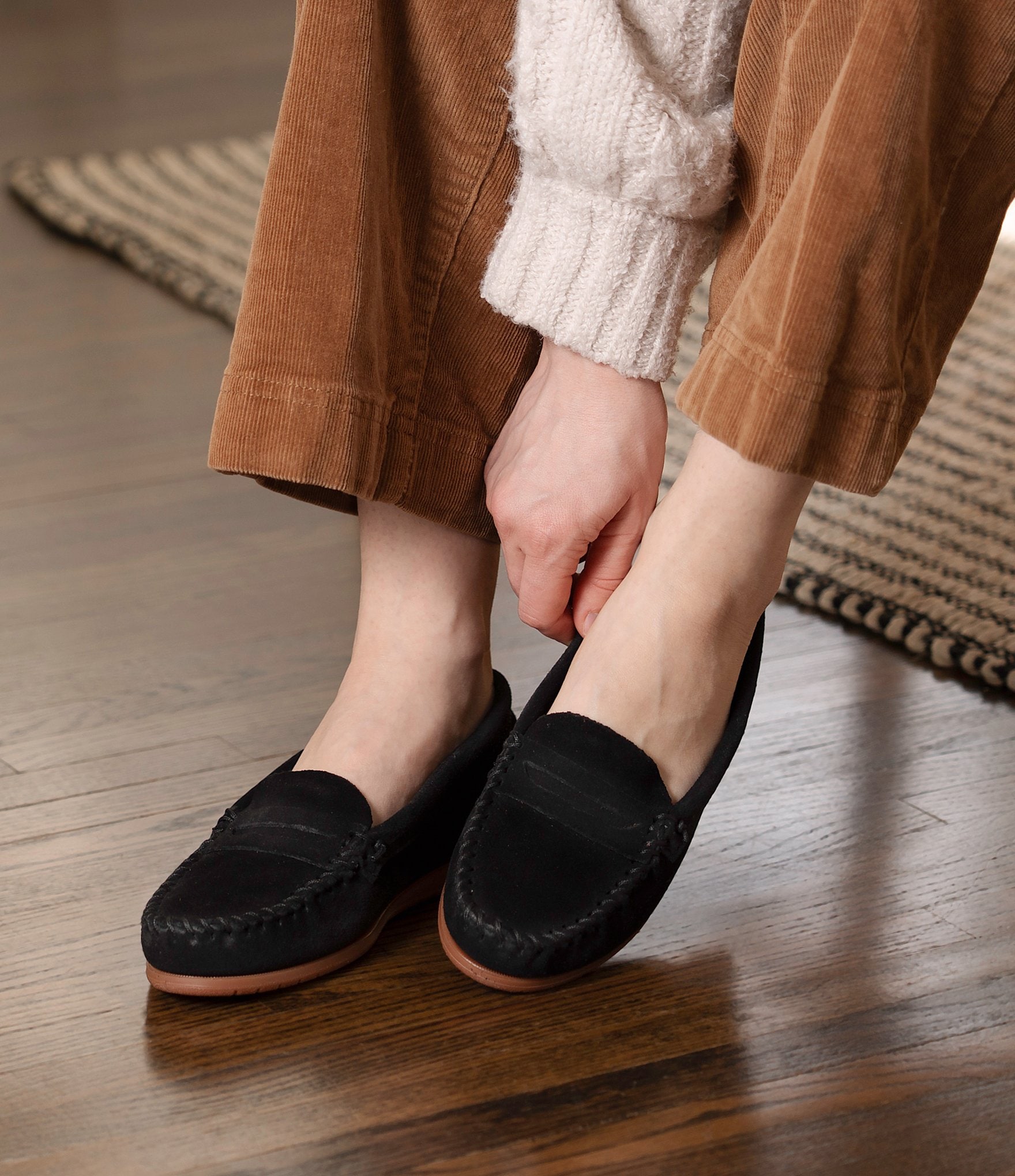 Minnetonka Mellony Penny Suede Loafers