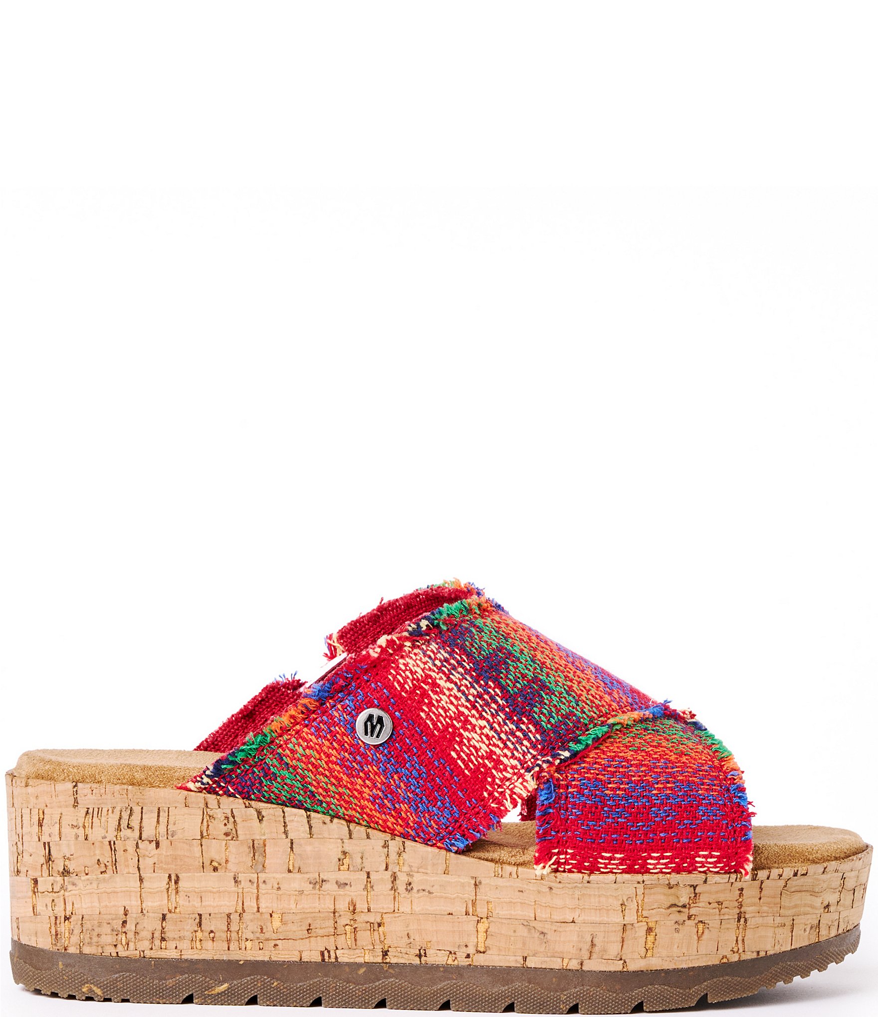 Minnetonka Posey Horizon Platform Slide Sandals
