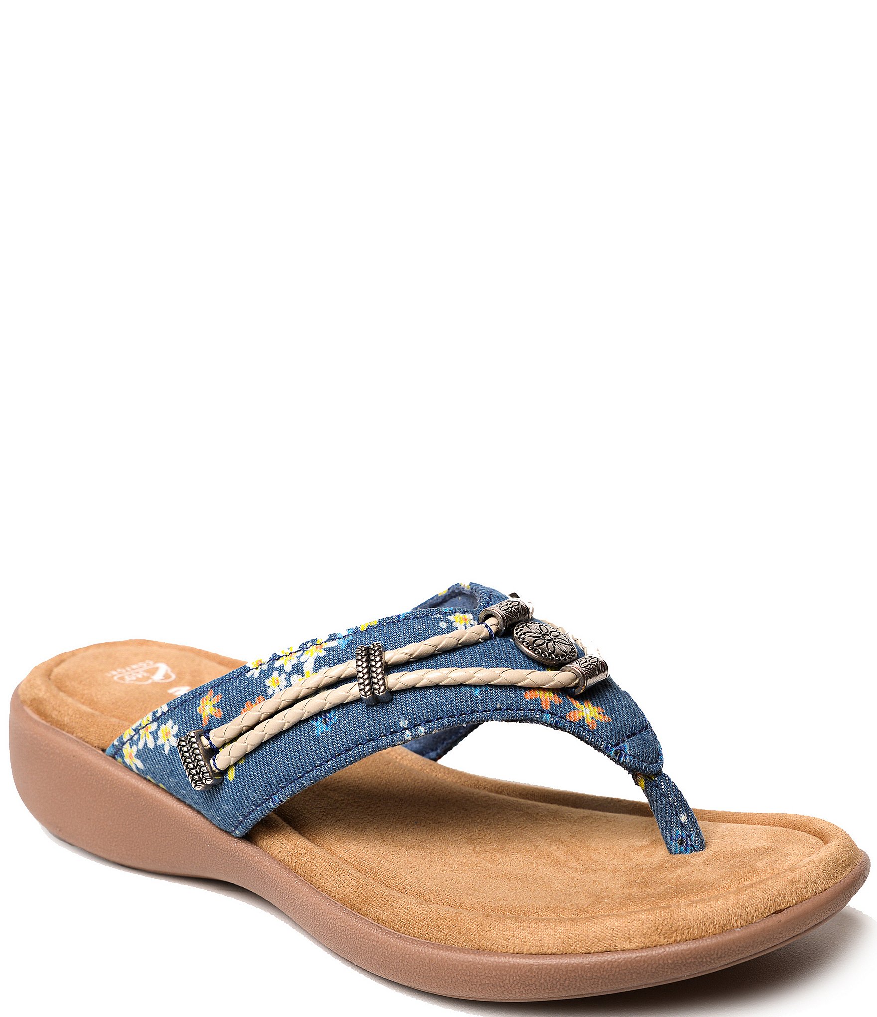 Minnetonka hotsell denim sandals