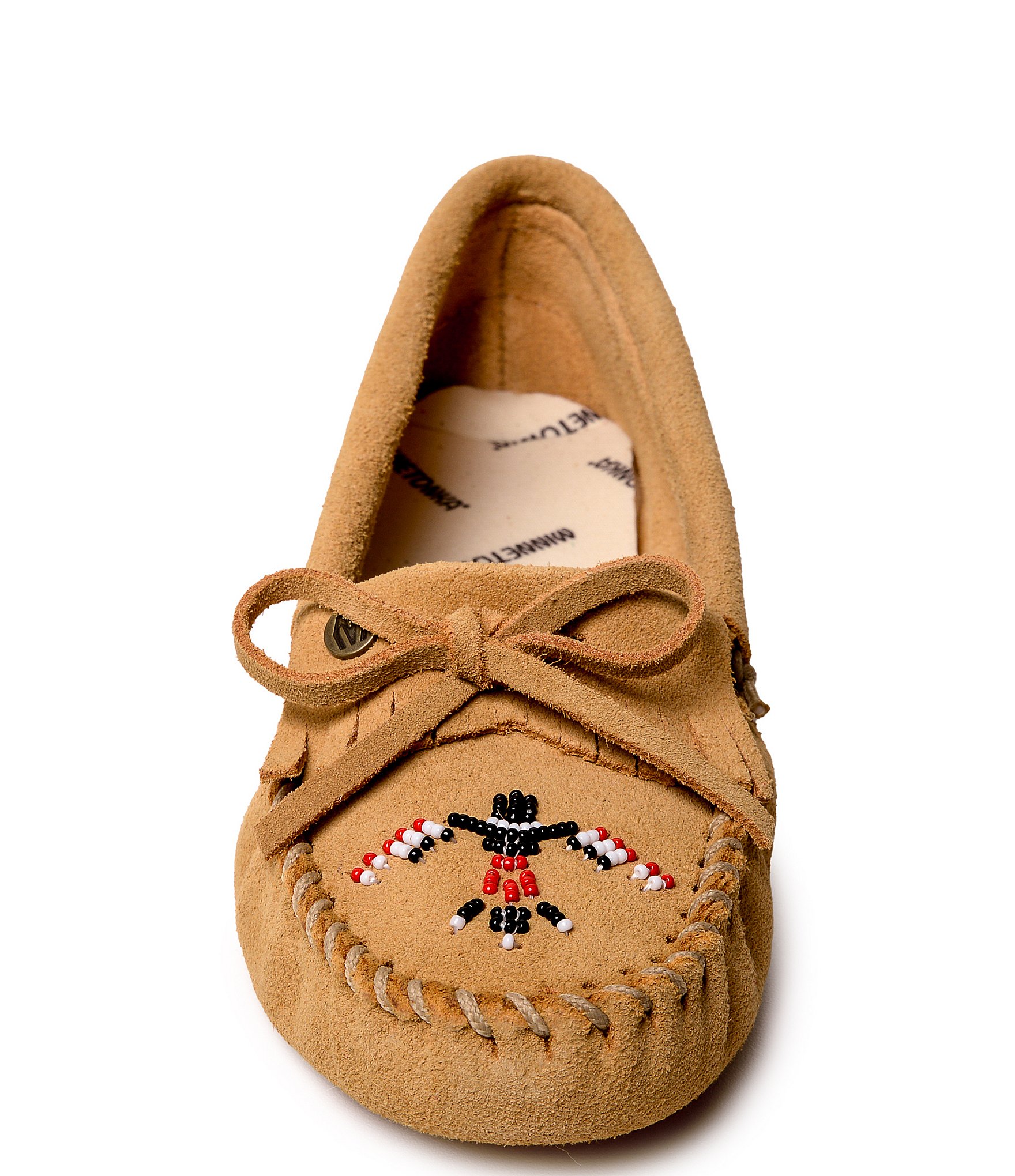 Minnetonka Thunderbird Animikii Suede Softsole Moccasins