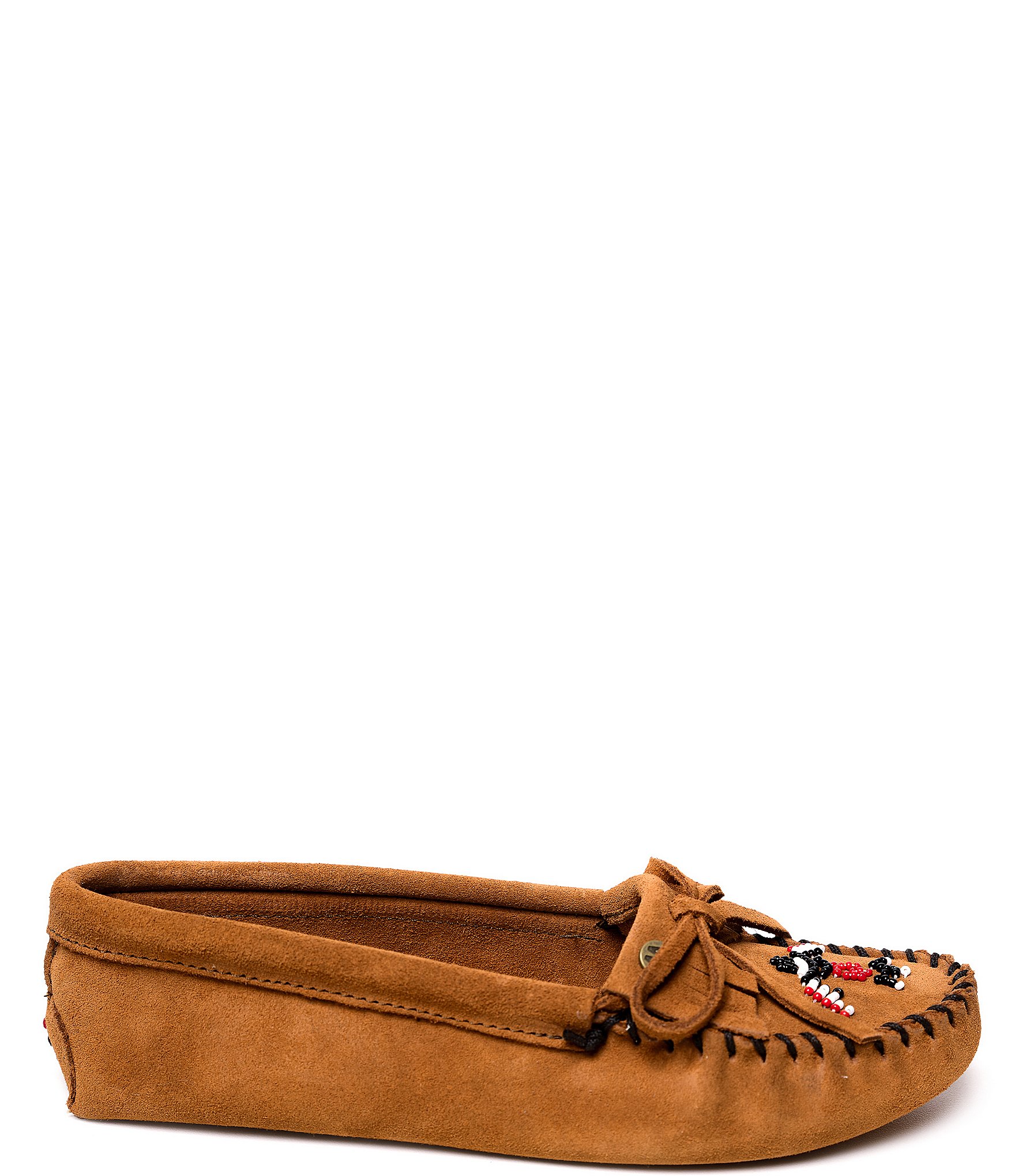 Minnetonka Thunderbird Animikii Suede Softsole Moccasins