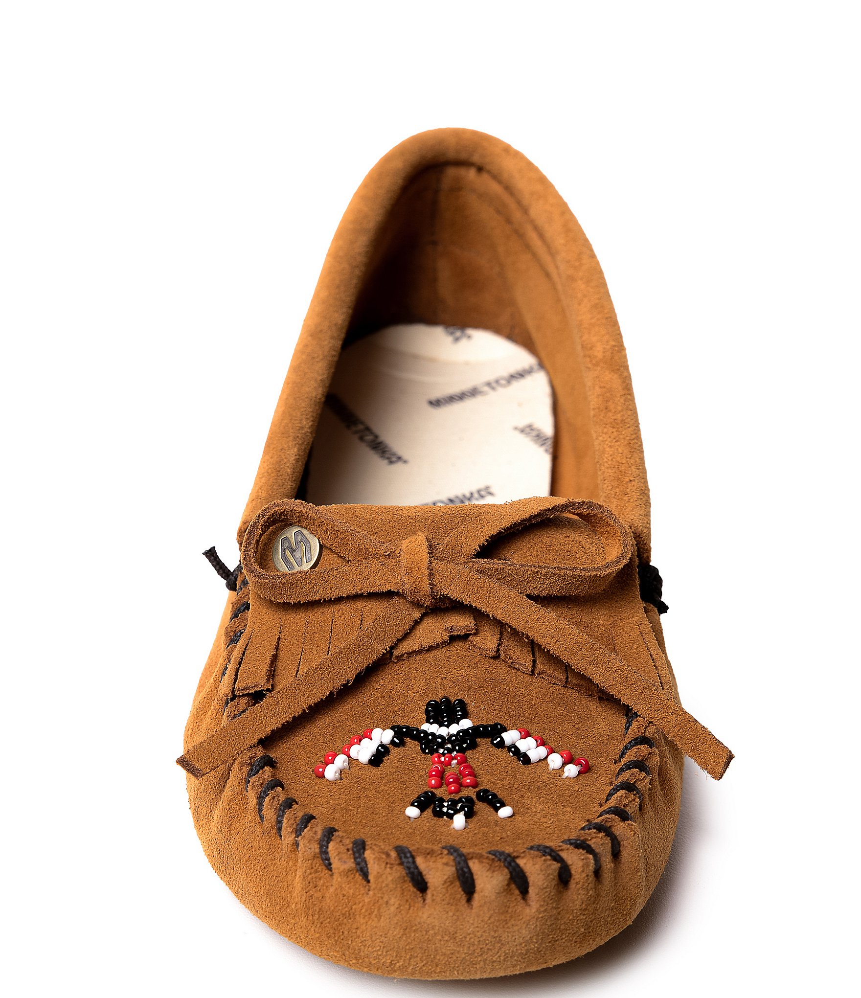 Minnetonka Thunderbird Animikii Suede Softsole Moccasins