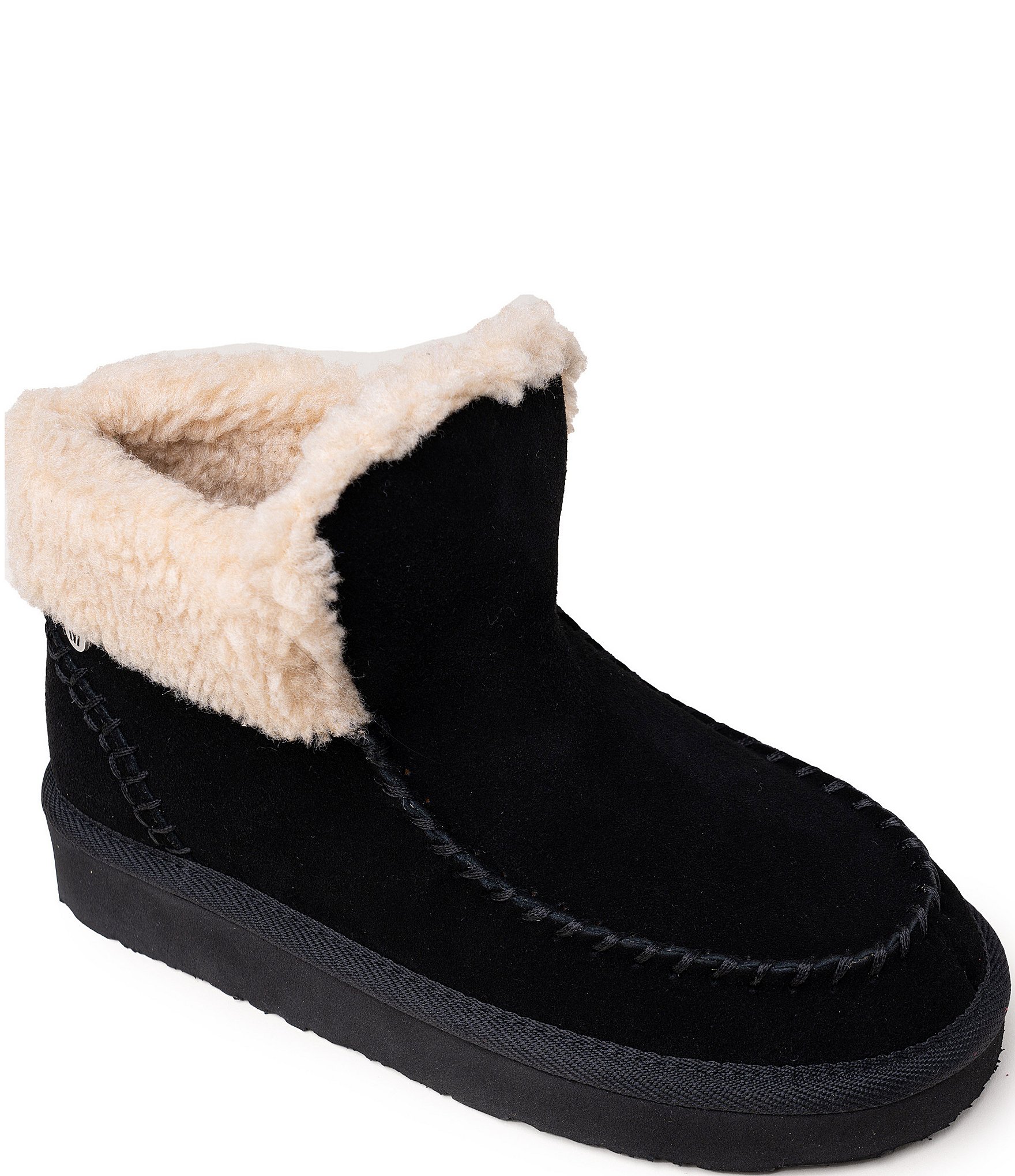 Minnetonka Women's Chandra Suede Berber Lined Platform Booties