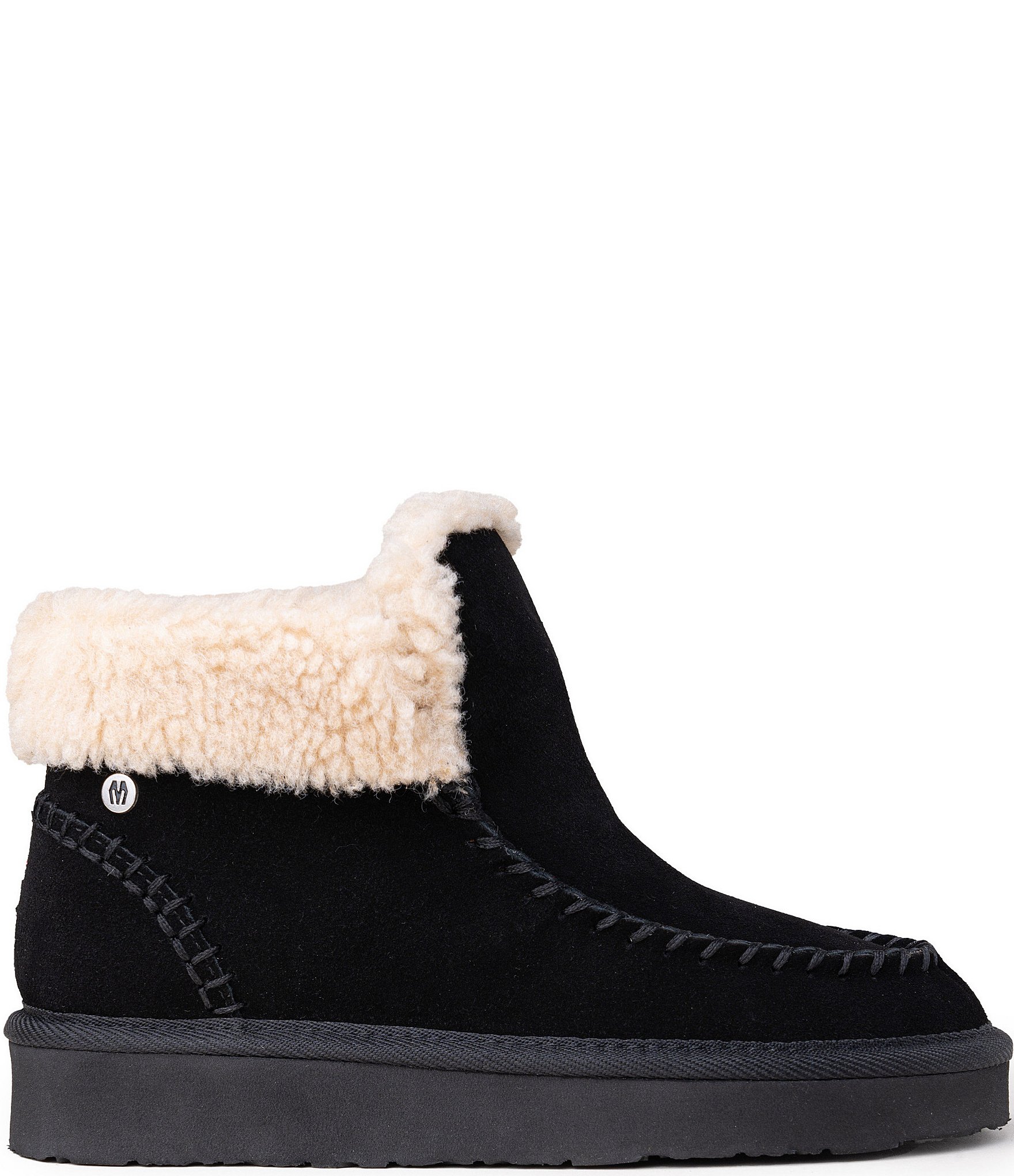 Minnetonka Women's Chandra Suede Berber Lined Platform Booties