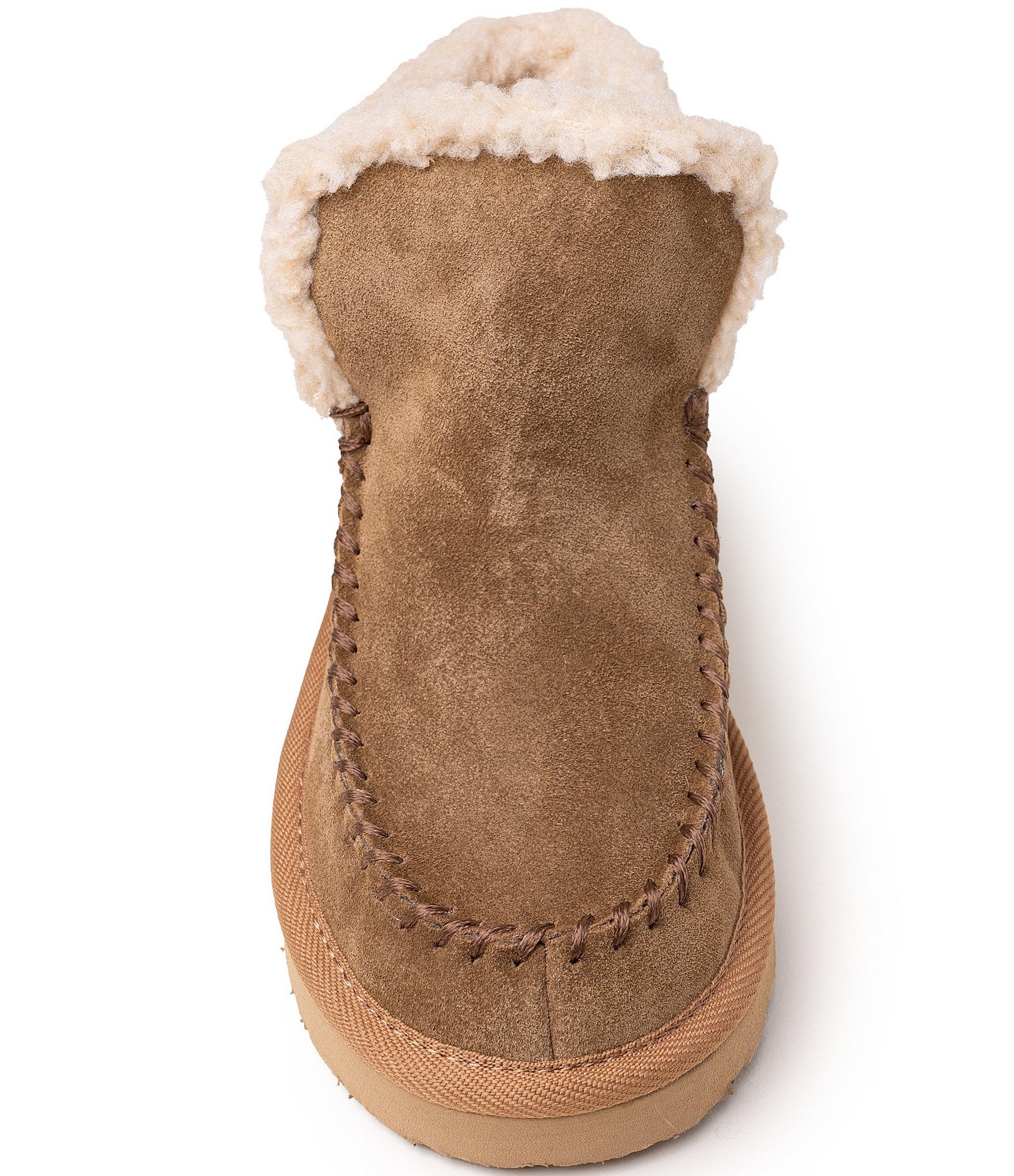 Minnetonka Women's Chandra Suede Berber Lined Platform Booties