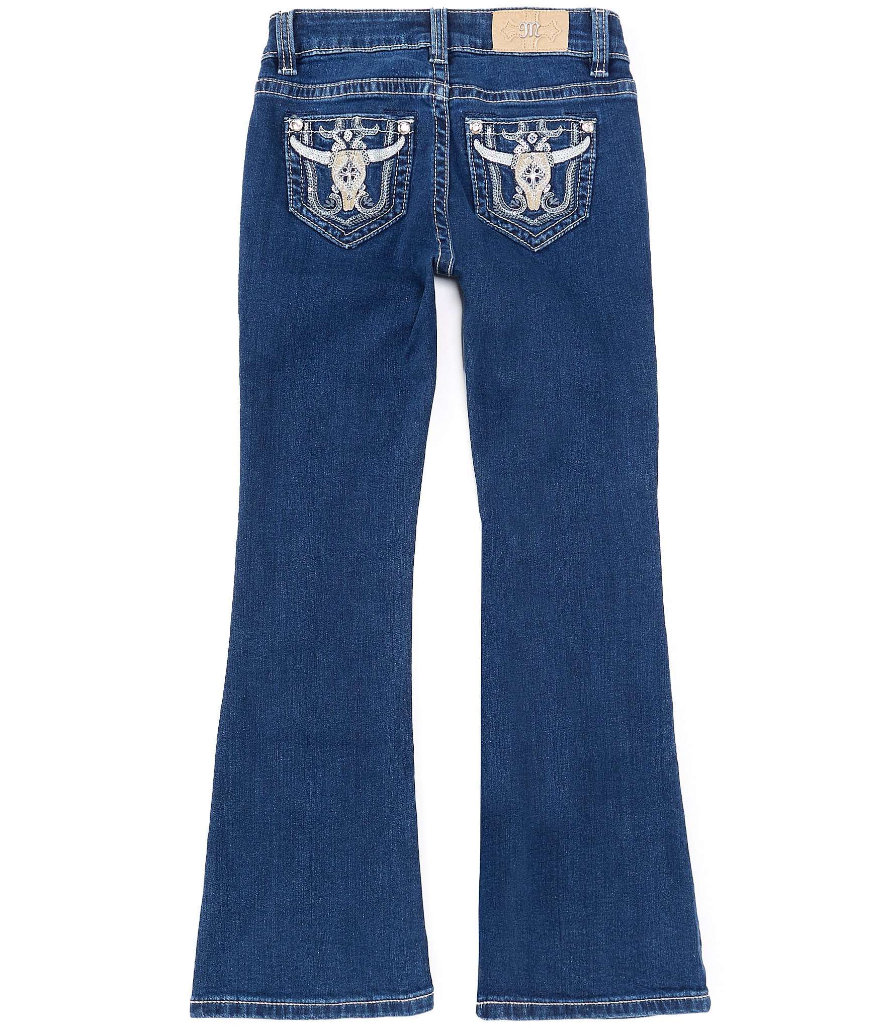 Miss Me Big Girls 7-16 Longhorn Embroidered Pocket Bootcut Jeans ...