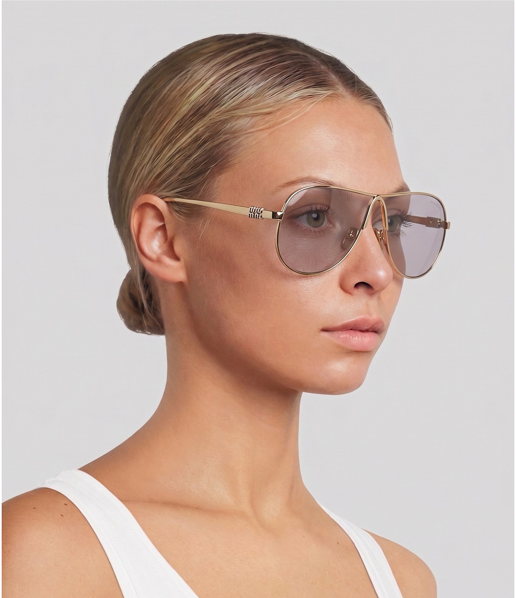 Miu Miu Women's MU56S5 66mm Pilot Sunglasses