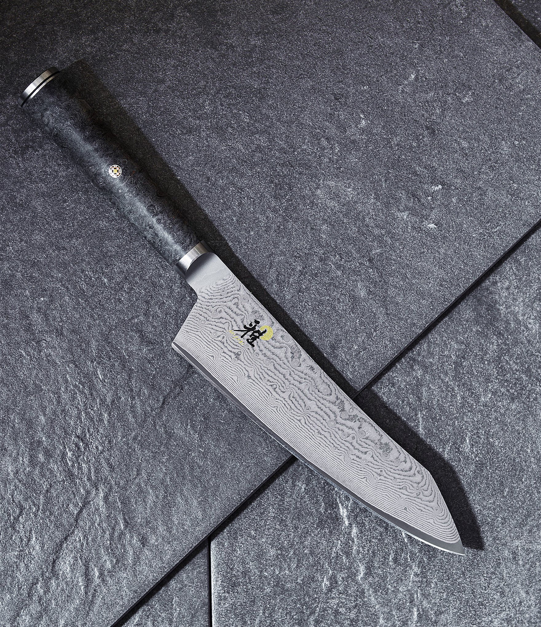 Miyabi Black 7#double; Fine Edge Rocking Santoku