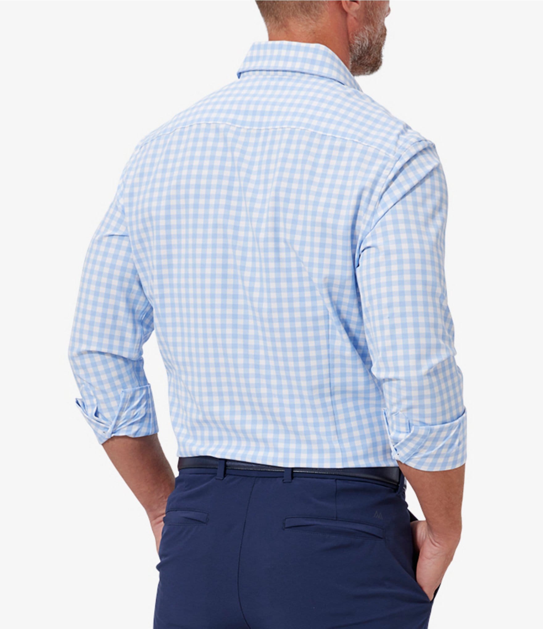 Mizzen+Main Leeward Gingham Performance Stretch Long-Sleeve Woven Shirt