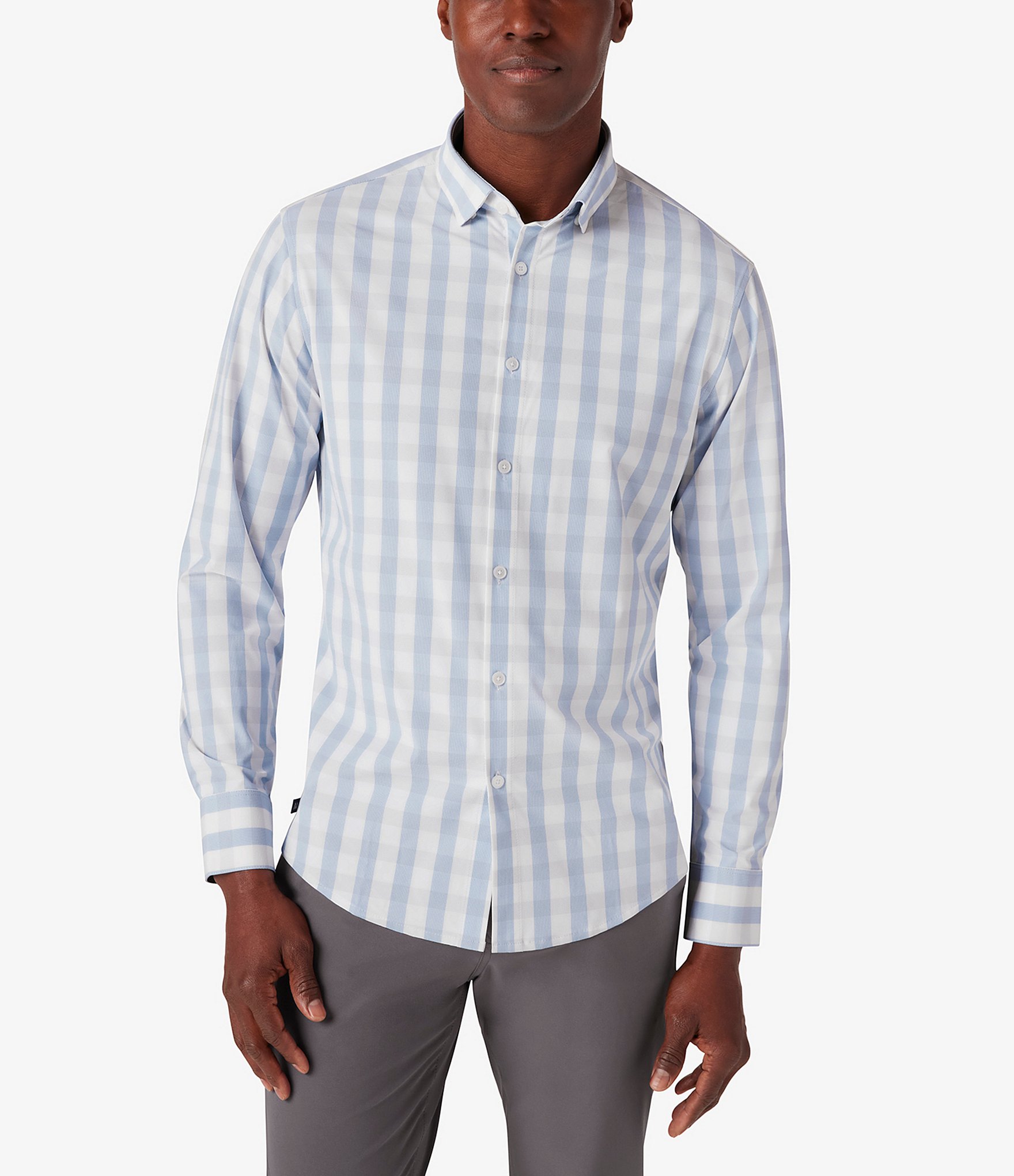 Mizzen+Main Leeward NoTuck Performance Stretch Pelham Plaid Long