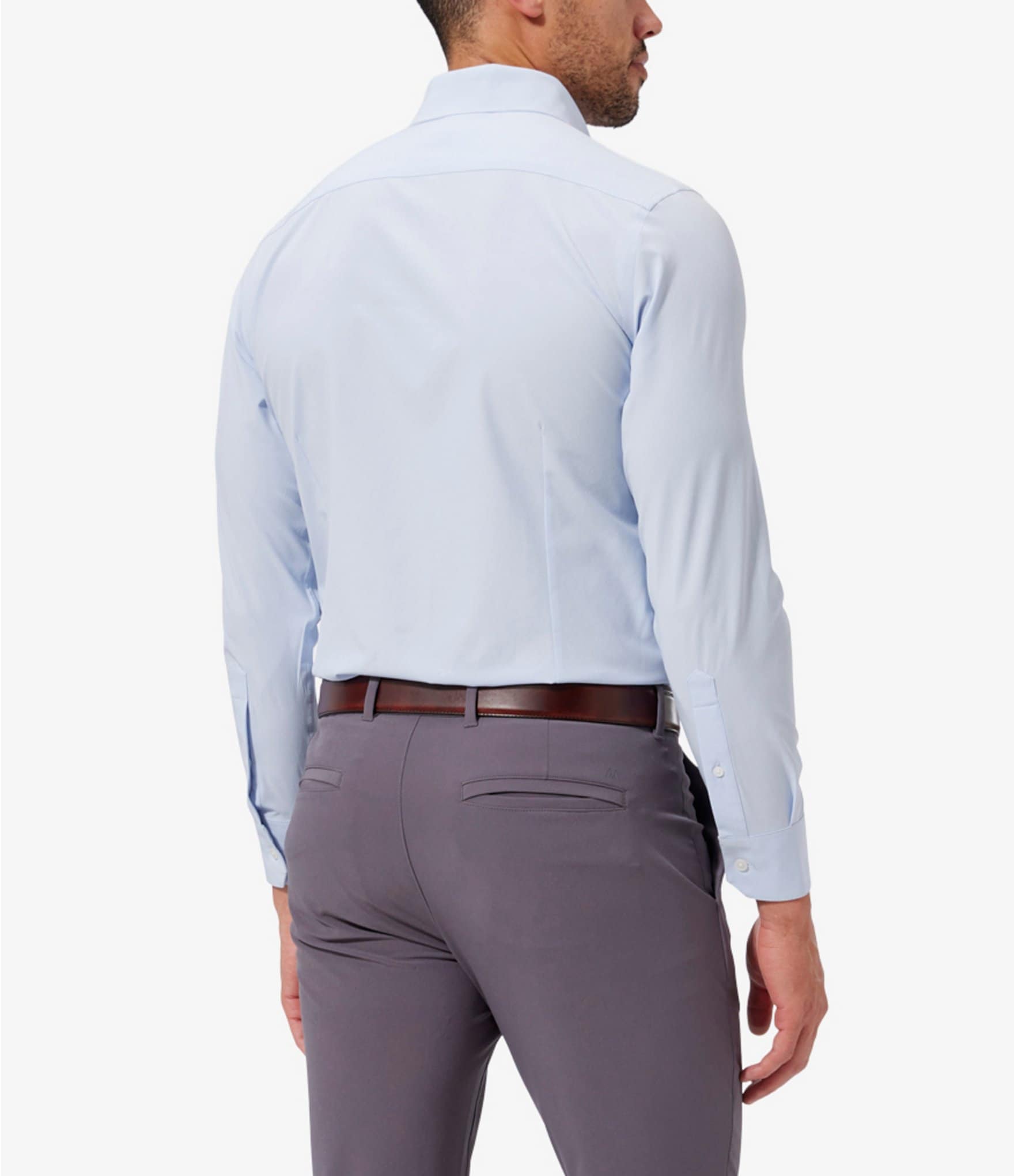 Mizzen+Main Leeward Solid Performance Stretch Long-Sleeve Woven Shirt