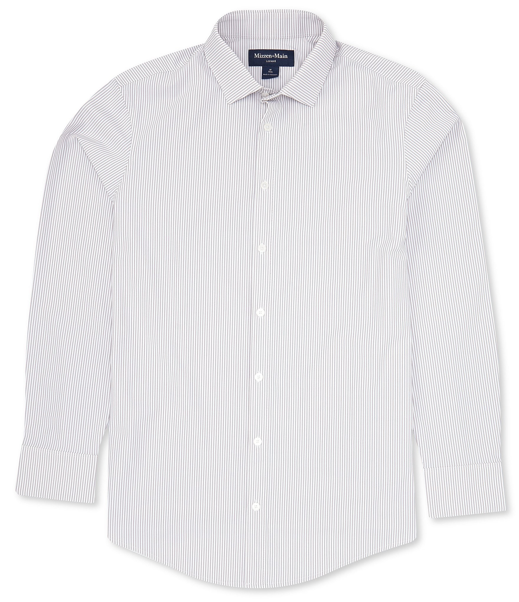 Grey Men's Casual Button-Up Shirts
