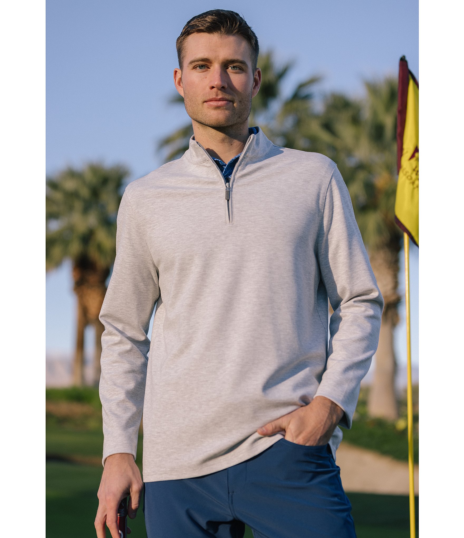 Mizzen+Main Proflex Performance Quarter-Zip Pullover