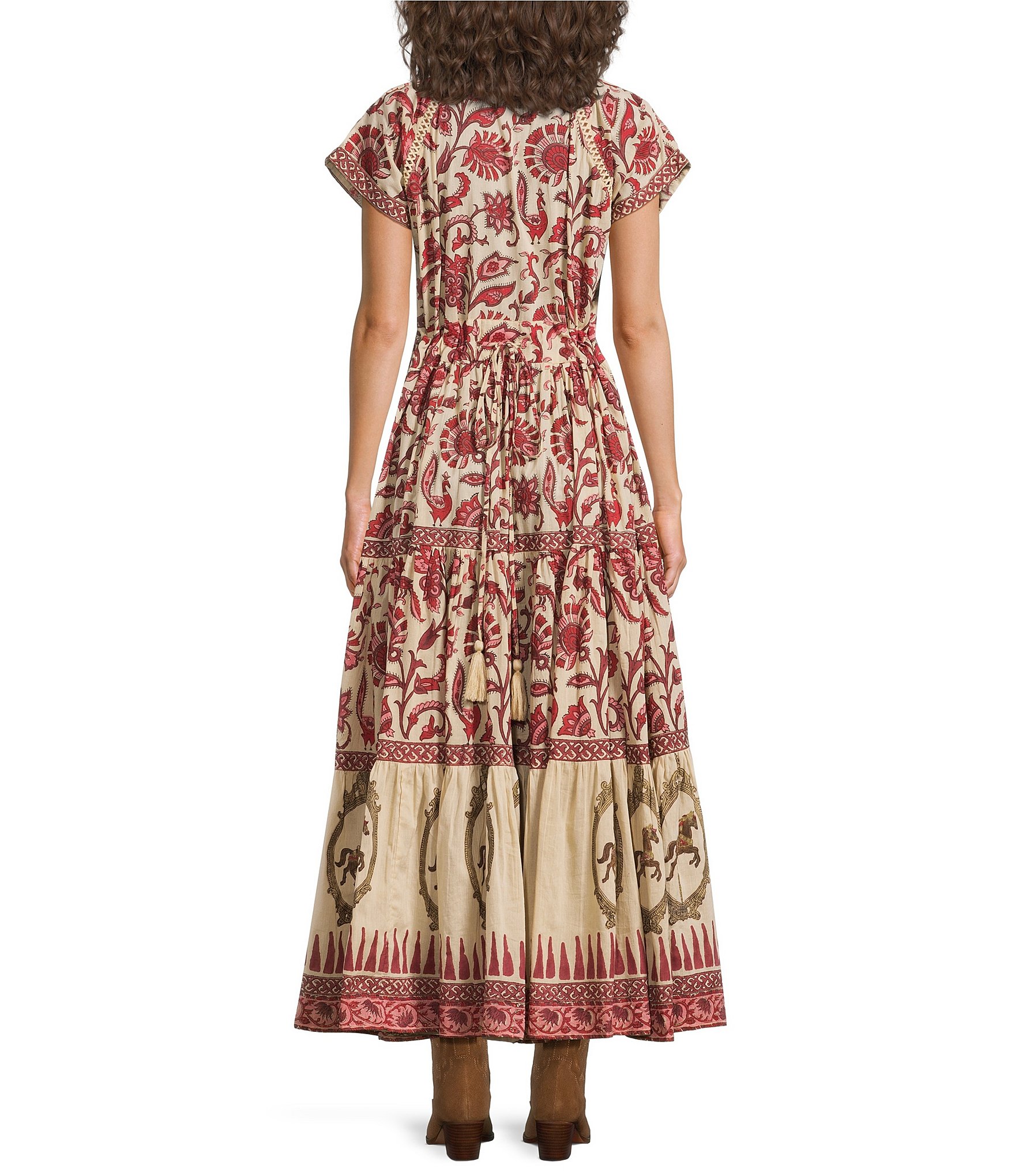 Mo Maya Ruby Flare Dress