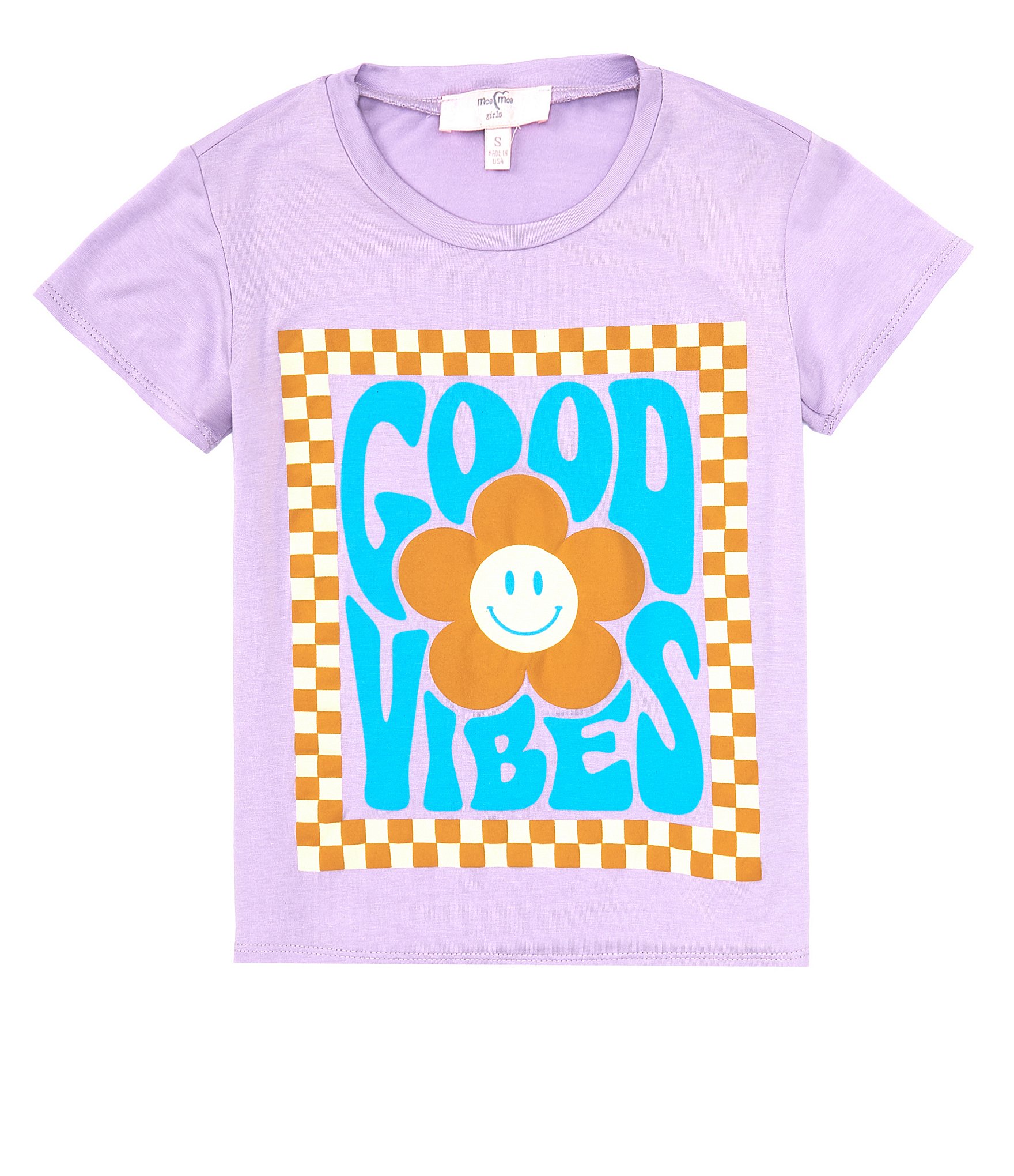 Girls' Bluey Short Sleeve Graphic BoxyT-Shirt - Purple XS