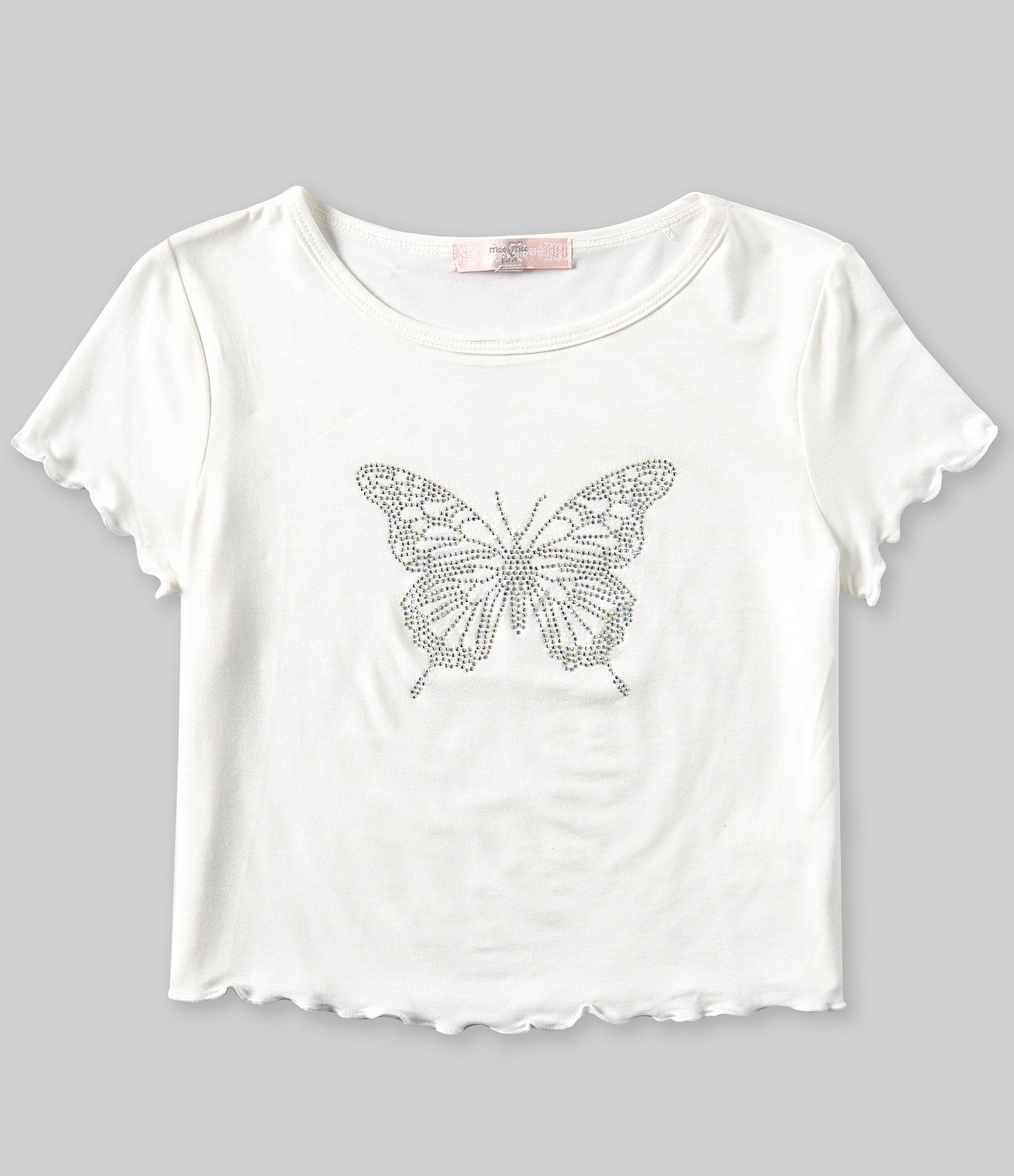 Women's Sparkly Butterfly Sequin Crop Top Nepal